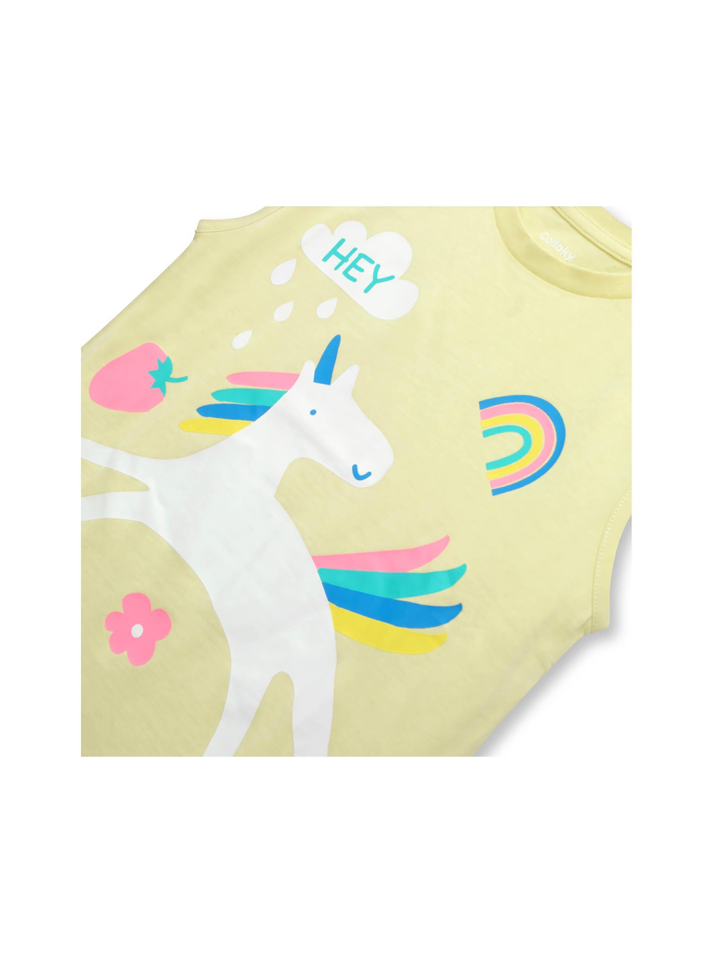 Pijama De Niña De Algodón Rosado (2 A 12 Años) Colloky-3