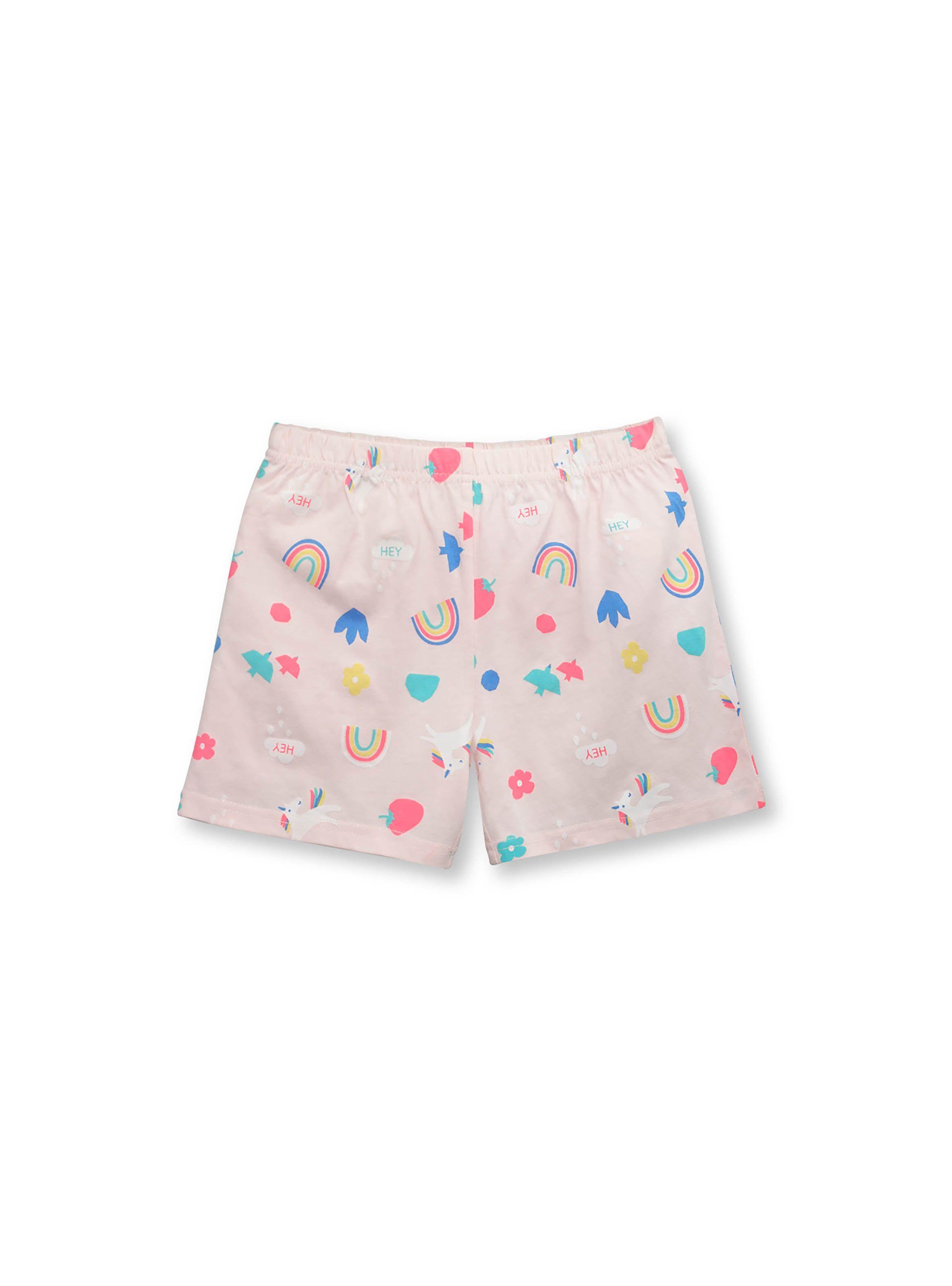 Pijama De Niña De Algodón Rosado (2 A 12 Años) Colloky-2