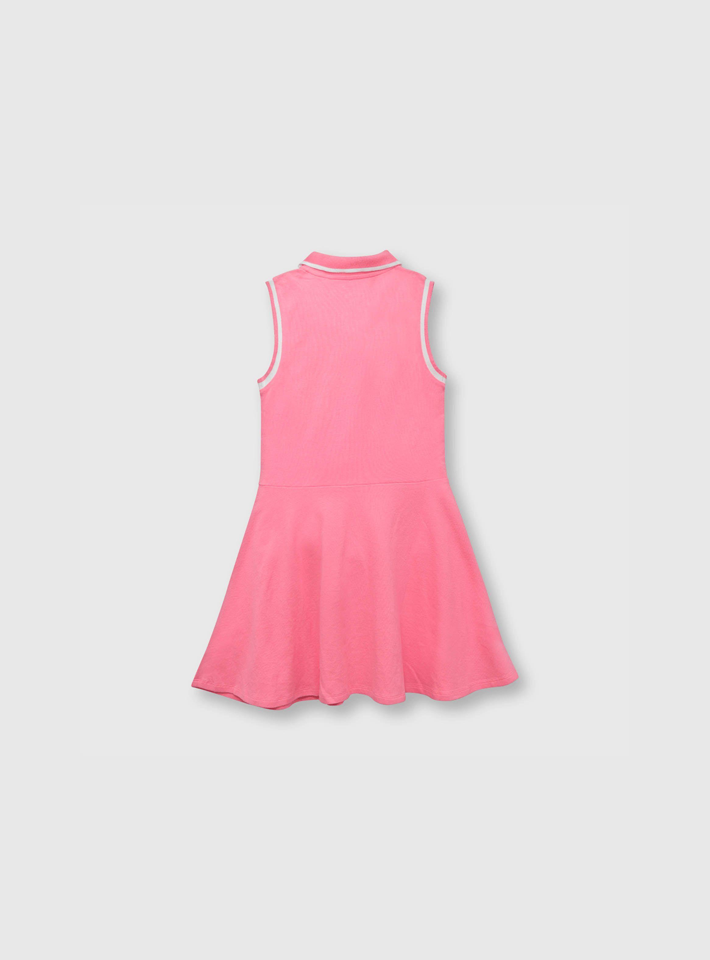 Vestido Niña De Pique Rosado (2 A 12 Años) Colloky-1