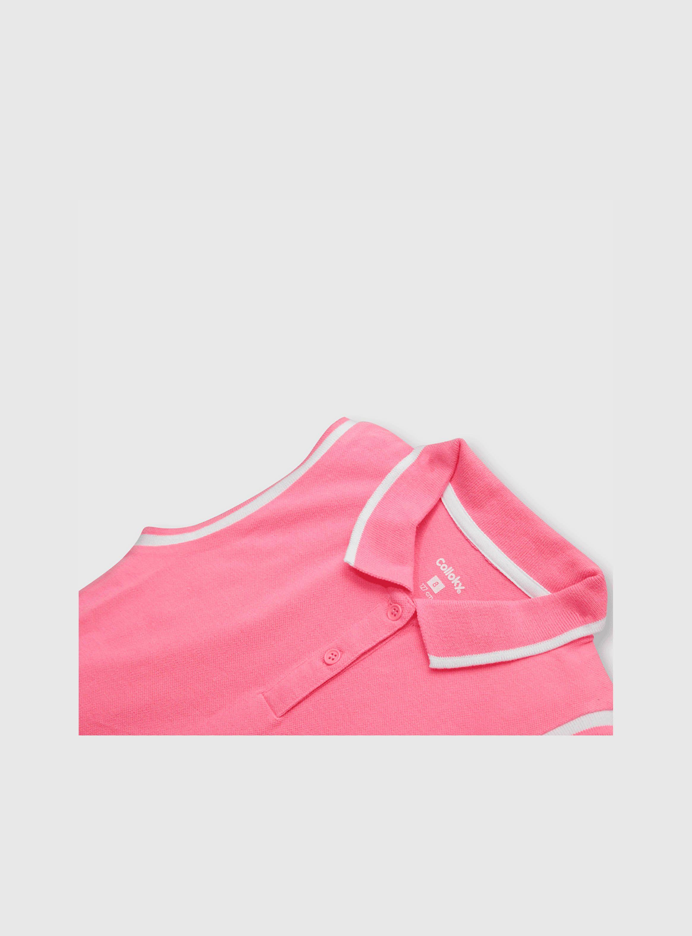 Vestido Niña De Pique Rosado (2 A 12 Años) Colloky-2