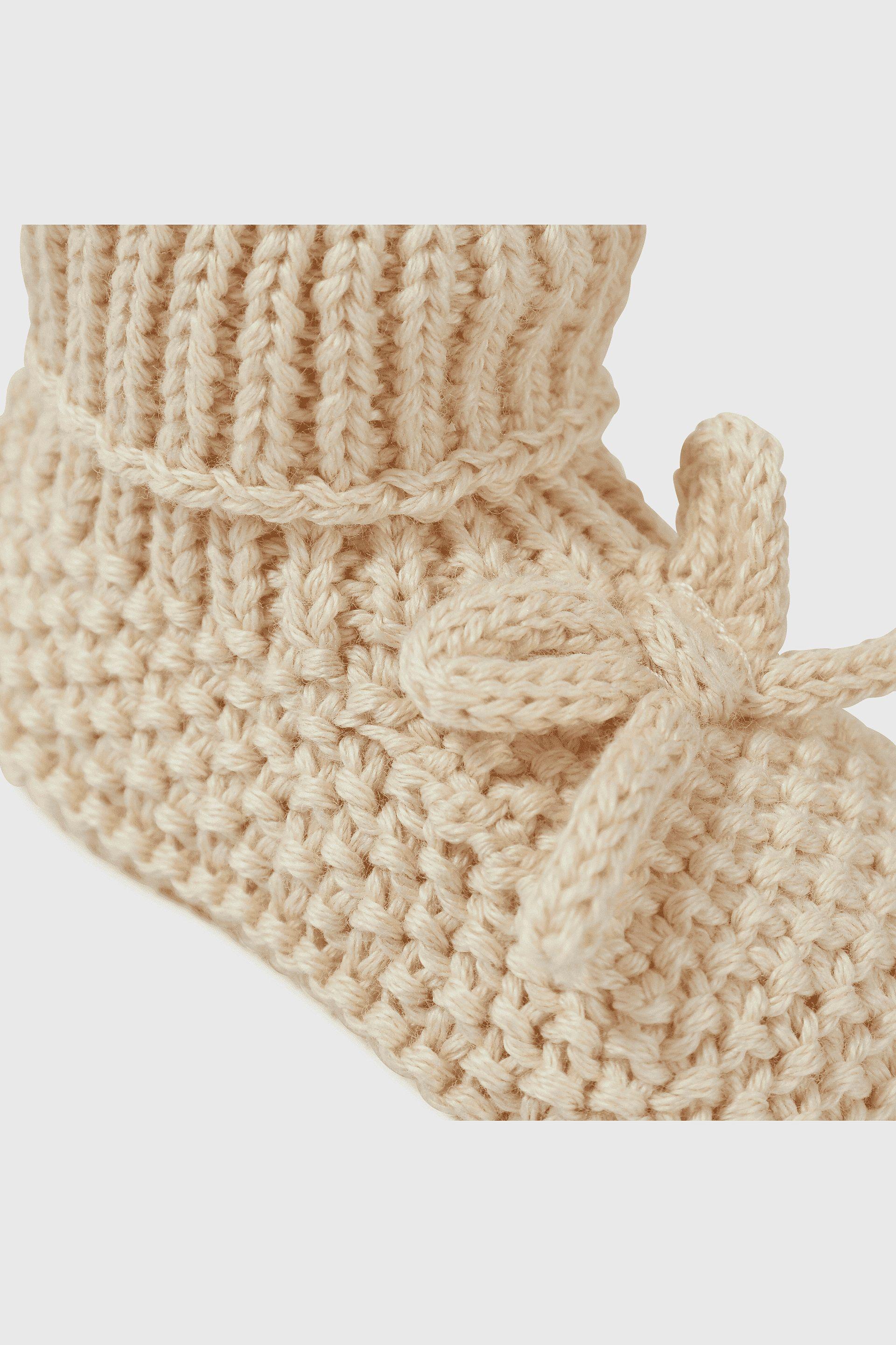 Pantufla Beige Unisex de bebé-5