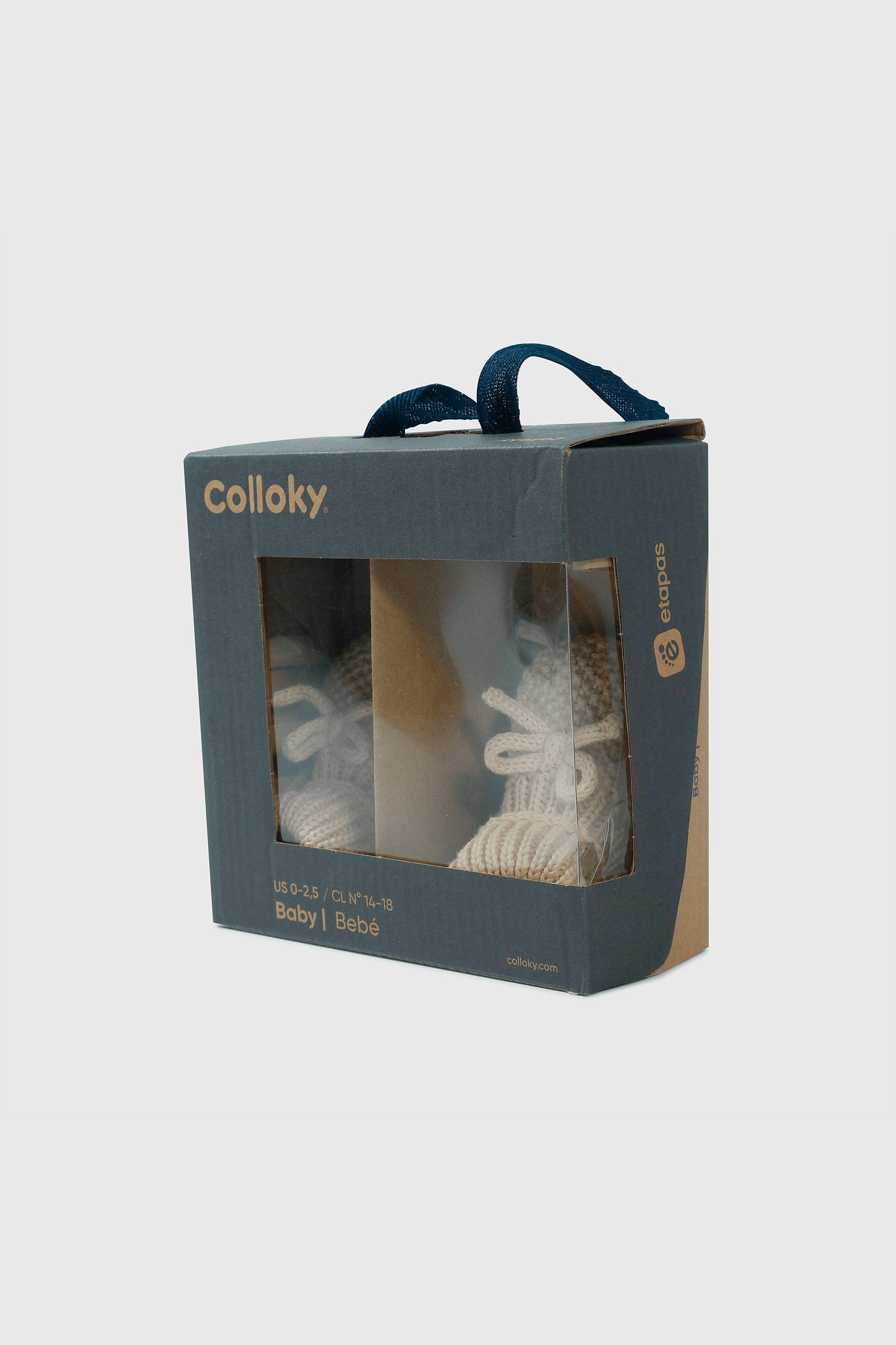 Pantufla Beige Unisex de bebé-6