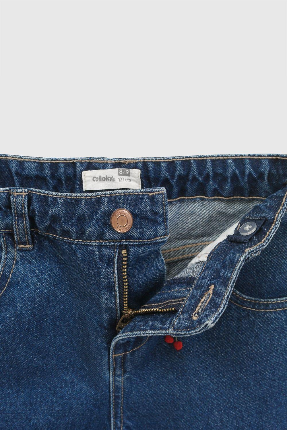 Jeans Cherry Mezclilla Azul Niña 3-4A a 12-13A Colloky-3