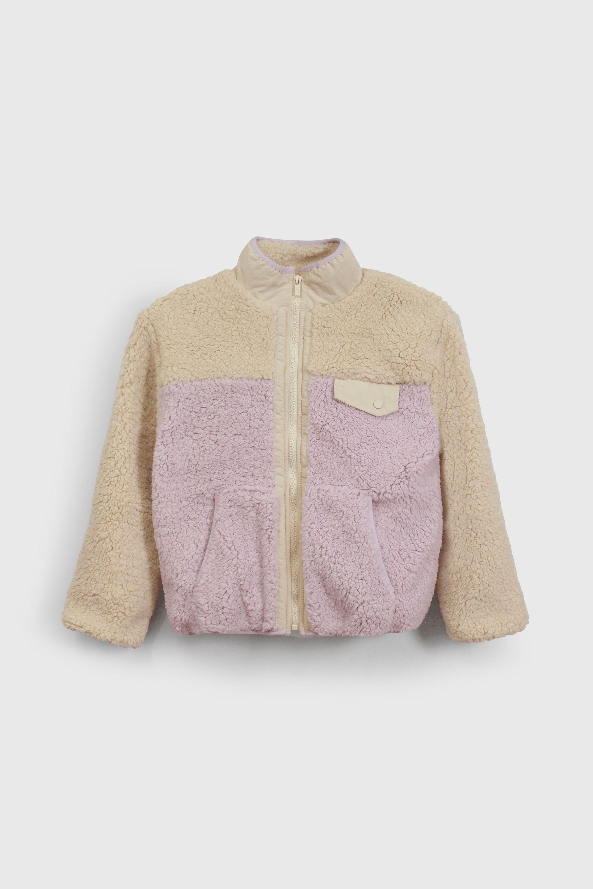 Chaqueta Polar y Chiporro Beige con Cierre para Niña de 3 a 12 años-0