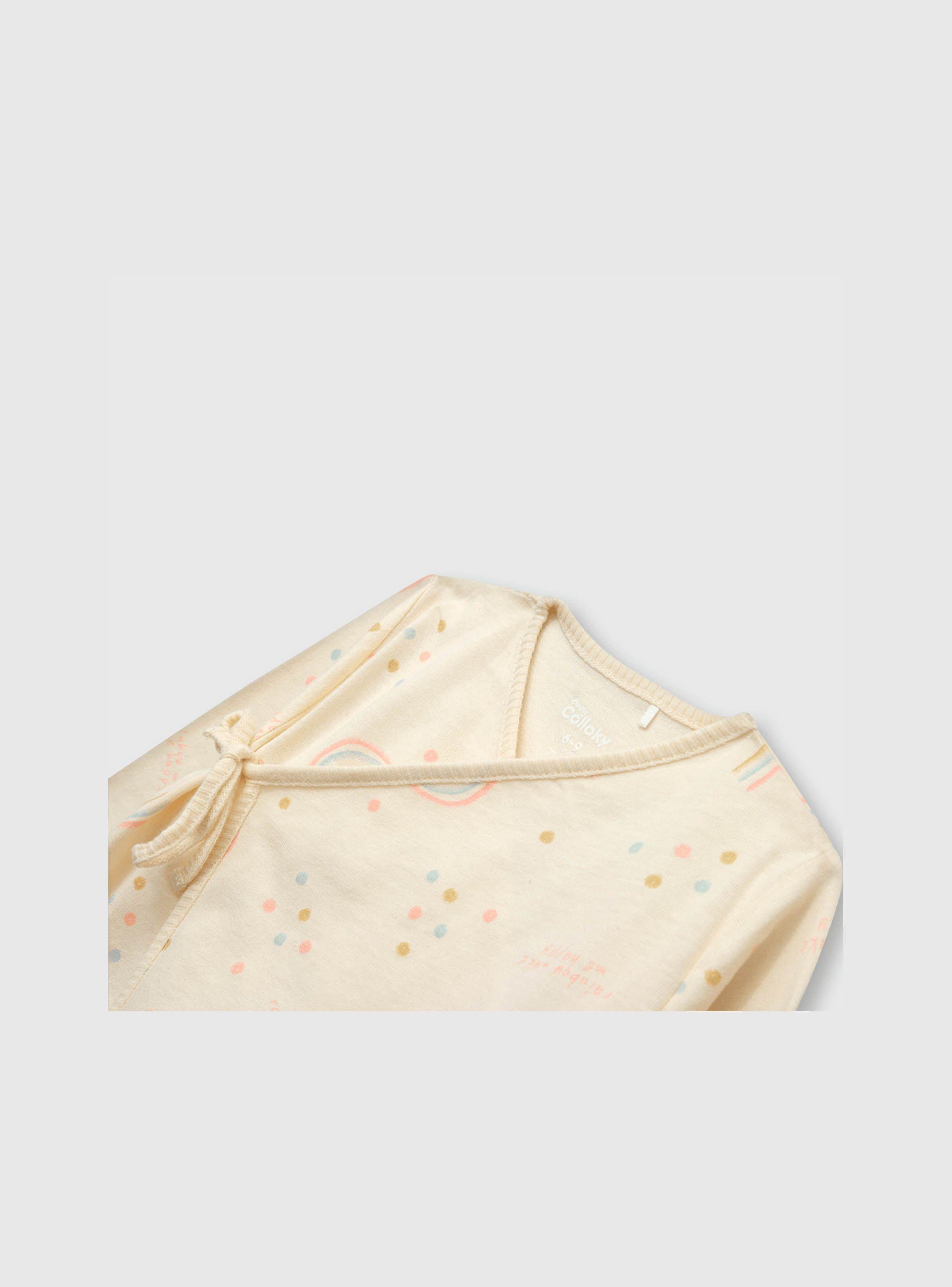 Osito Bebé Niña Arcoiris Beige (0 A 9 Meses) Colloky-2