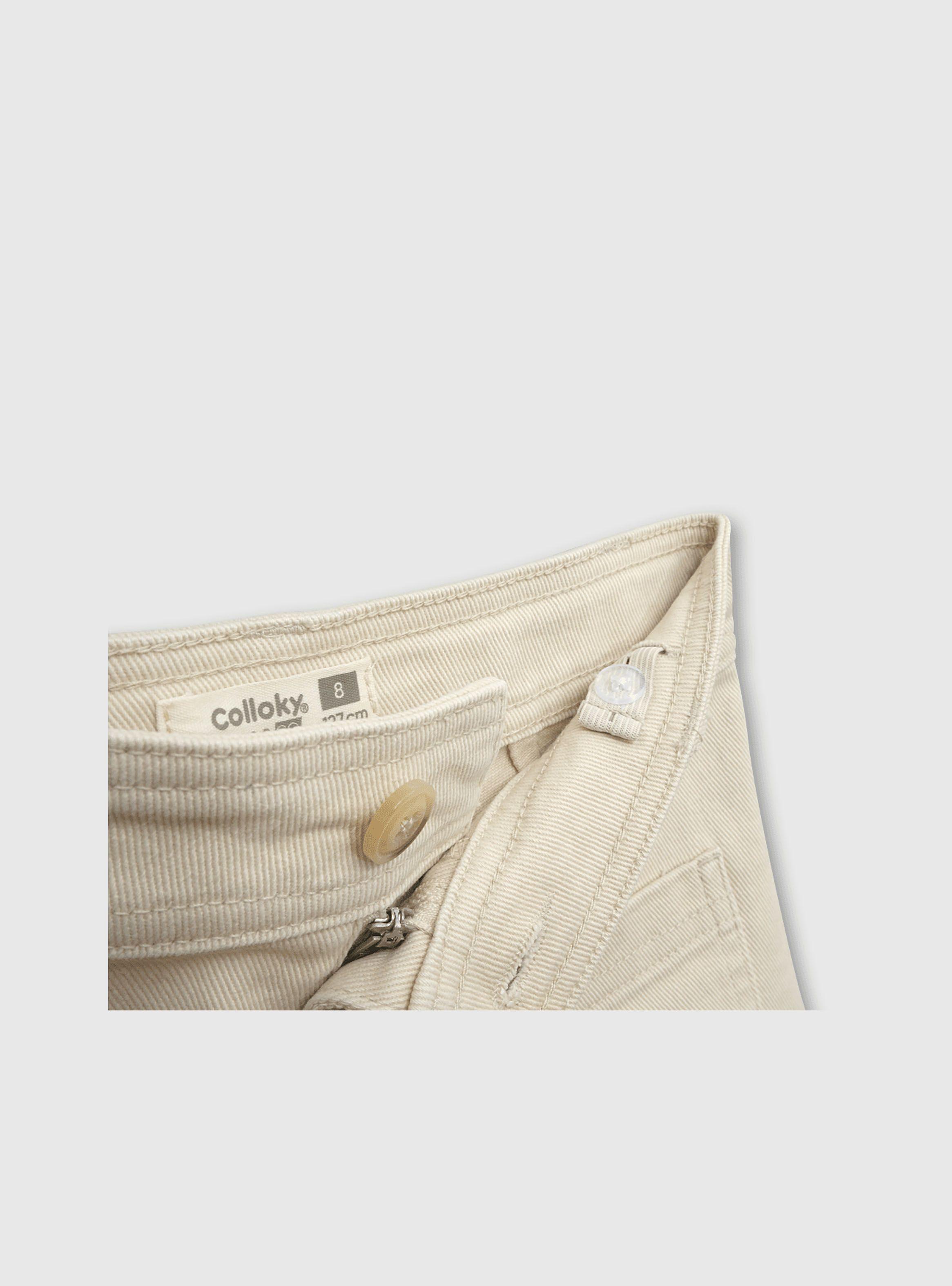 Pantalon Niña Beige 53020 Colloky-3