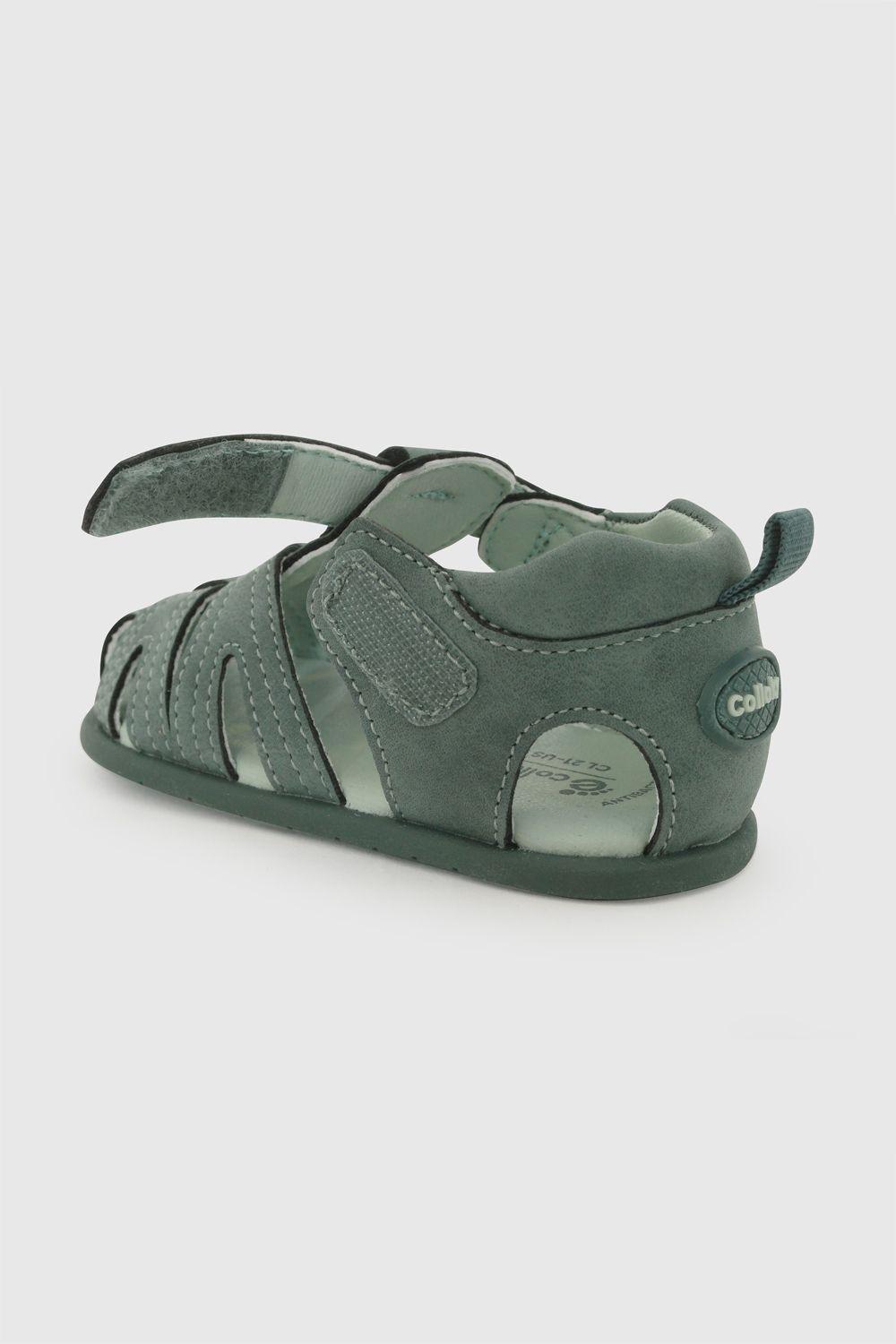 Sandalia Franciscana Verde Niño 18-21 Colloky-5