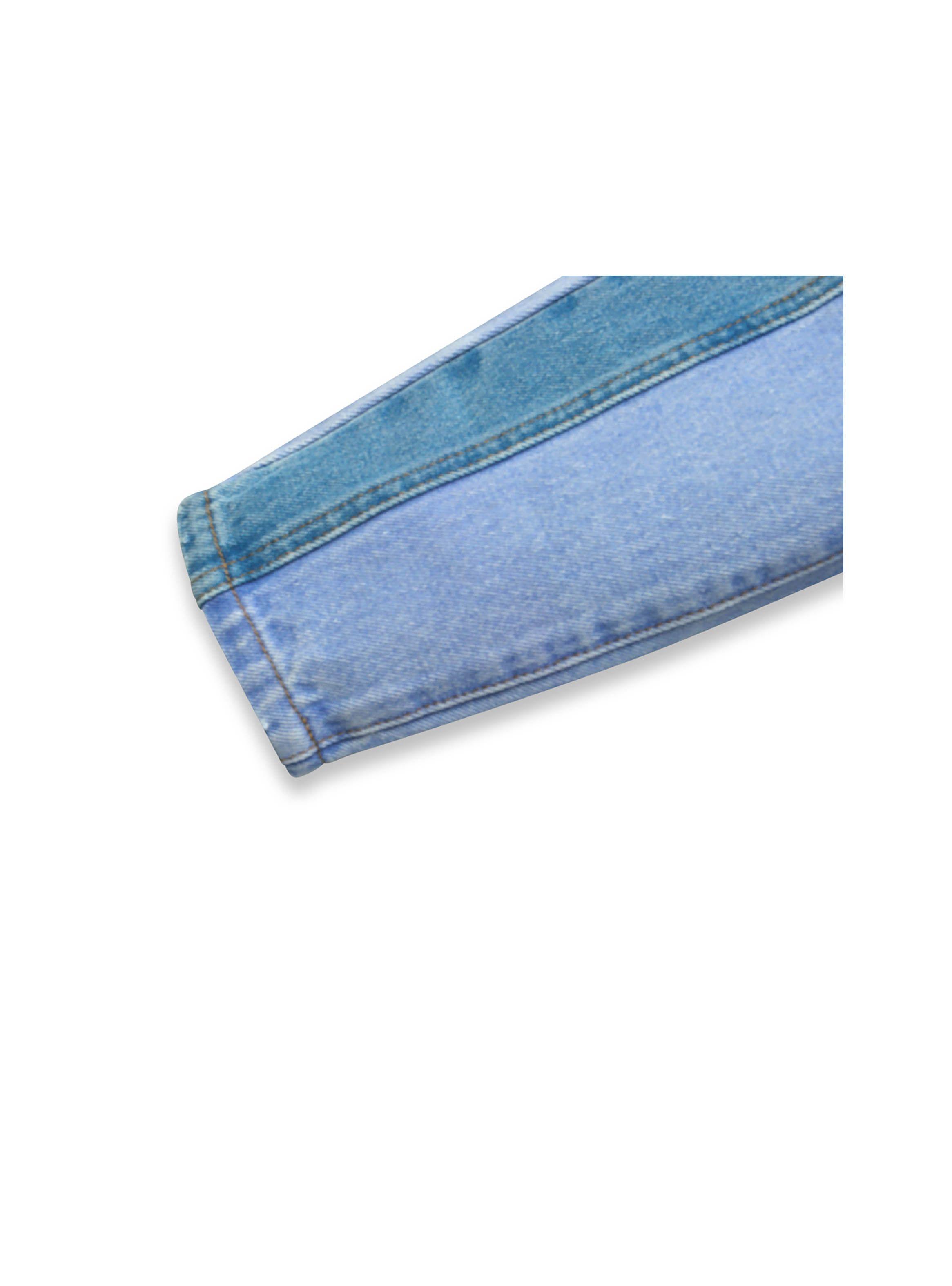 Jeans Bebé Niña Bloques Azul Oscuro (3 A 36 Meses) Colloky-2