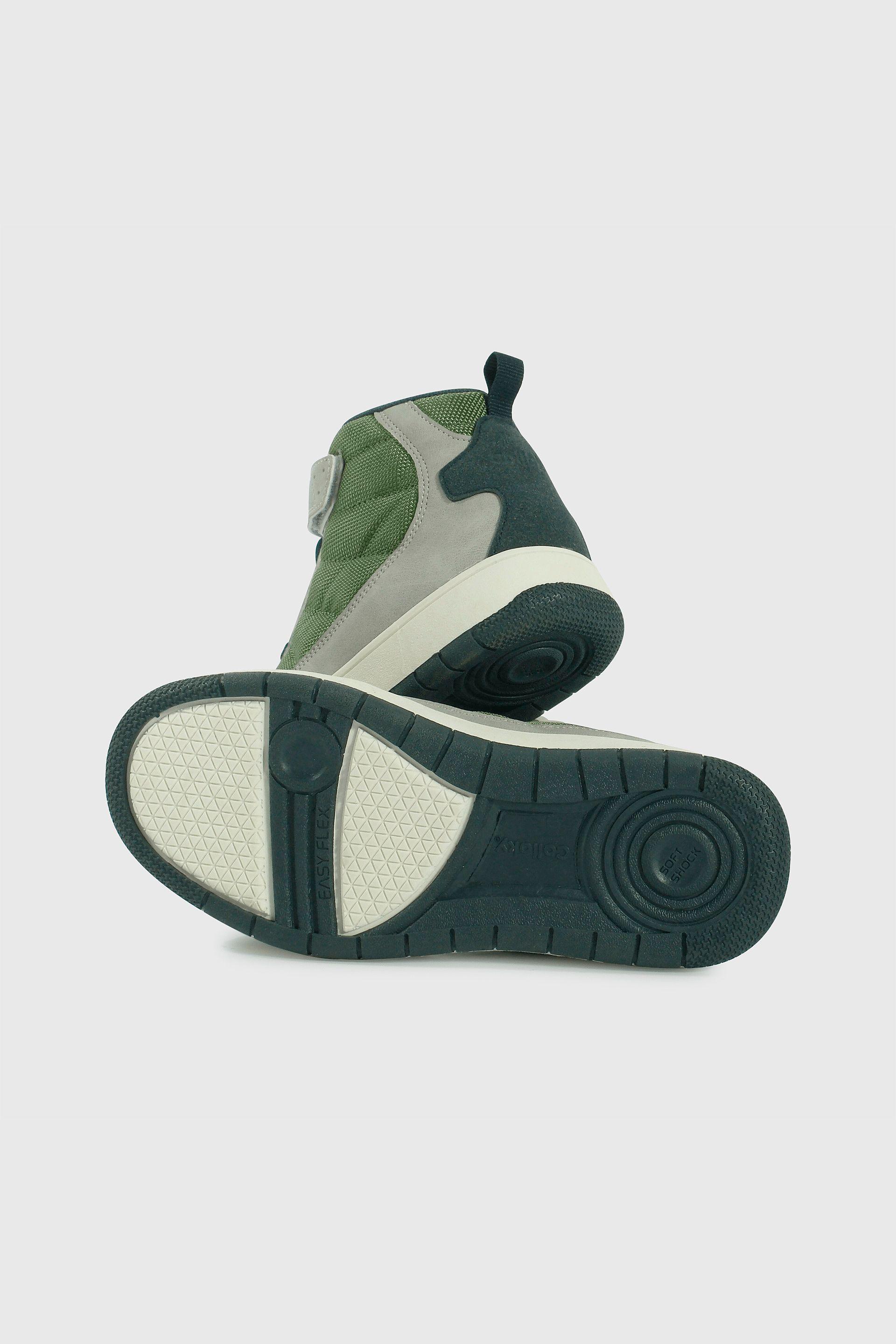 Botín de Niño Multicolor Caña Media con Velcro y Cordón-2