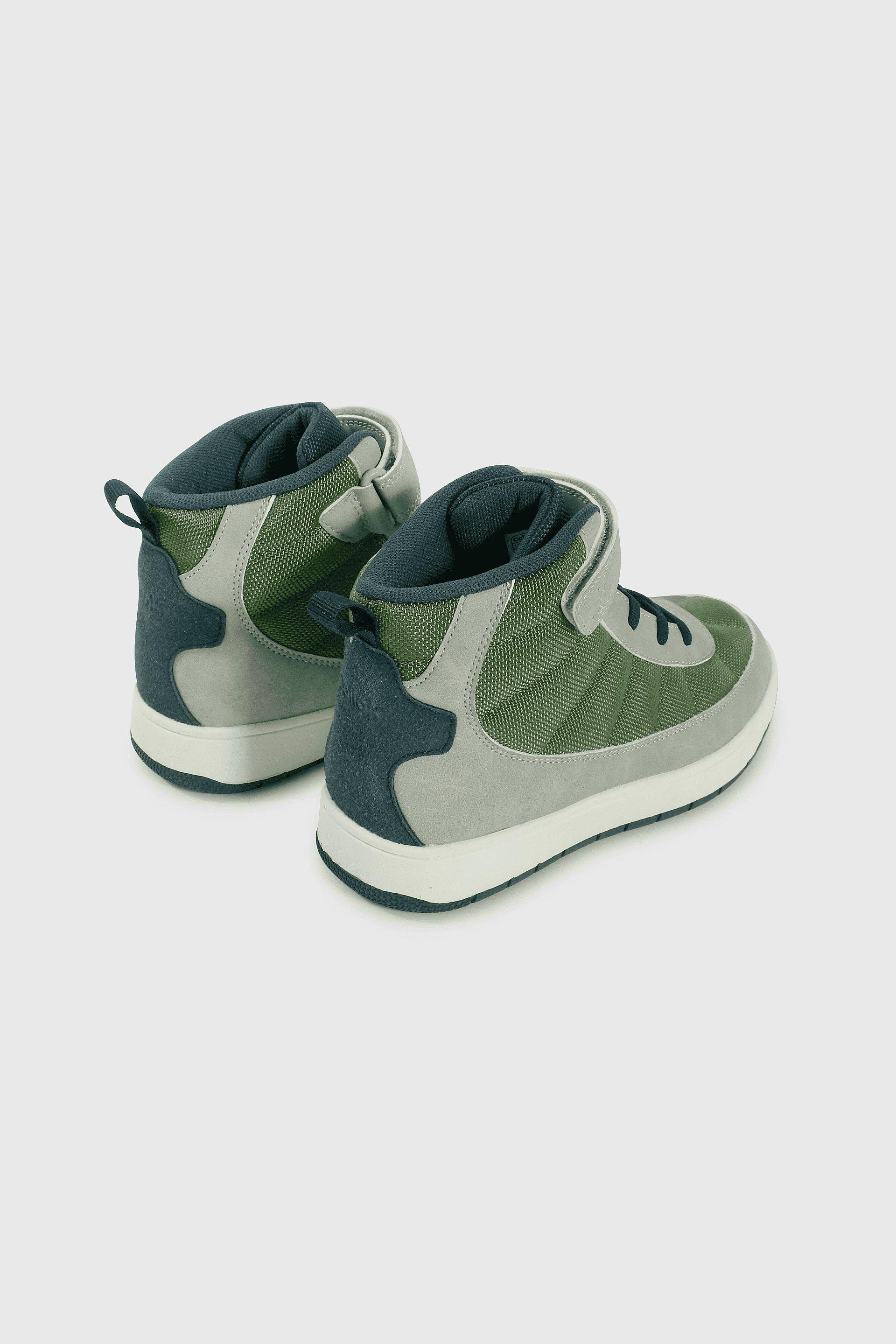 Botín de Niño Multicolor Caña Media con Velcro y Cordón-4