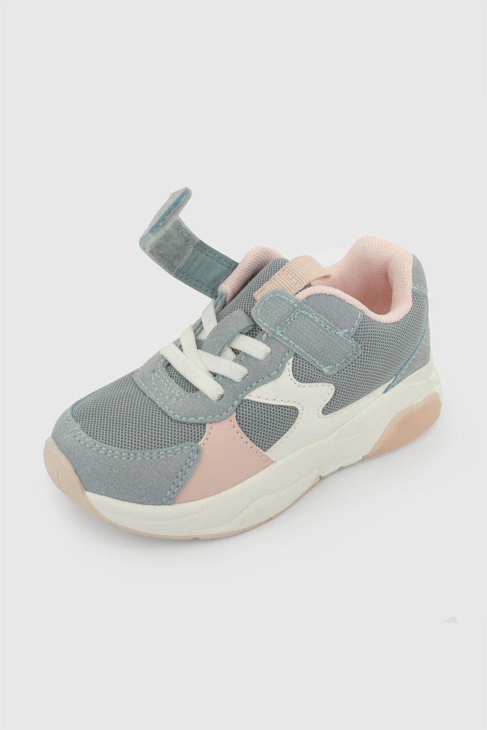 Zapatilla Luces Celeste Niña 21-27 Colloky-5