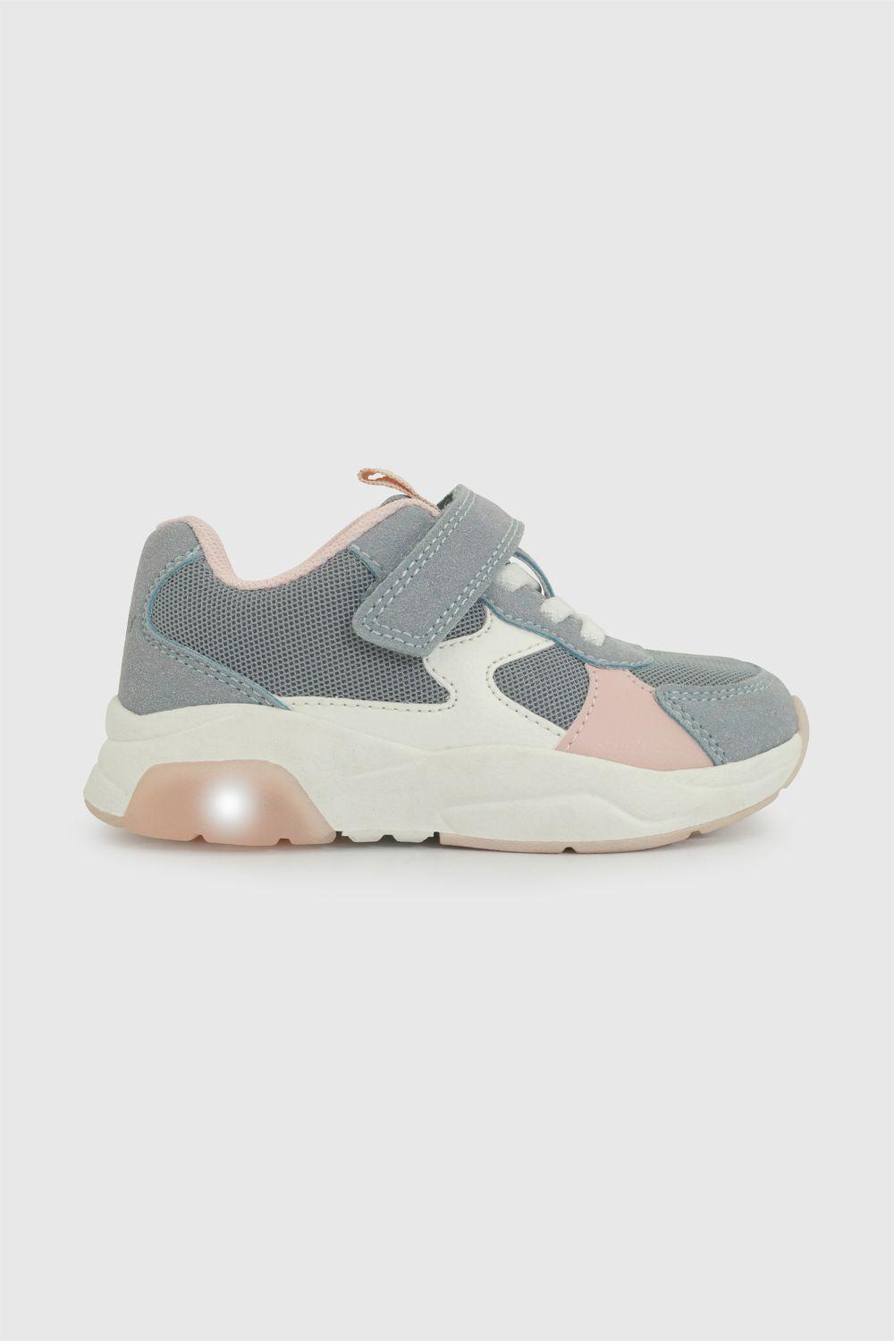 Zapatilla Luces Celeste Niña 21-27 Colloky-2