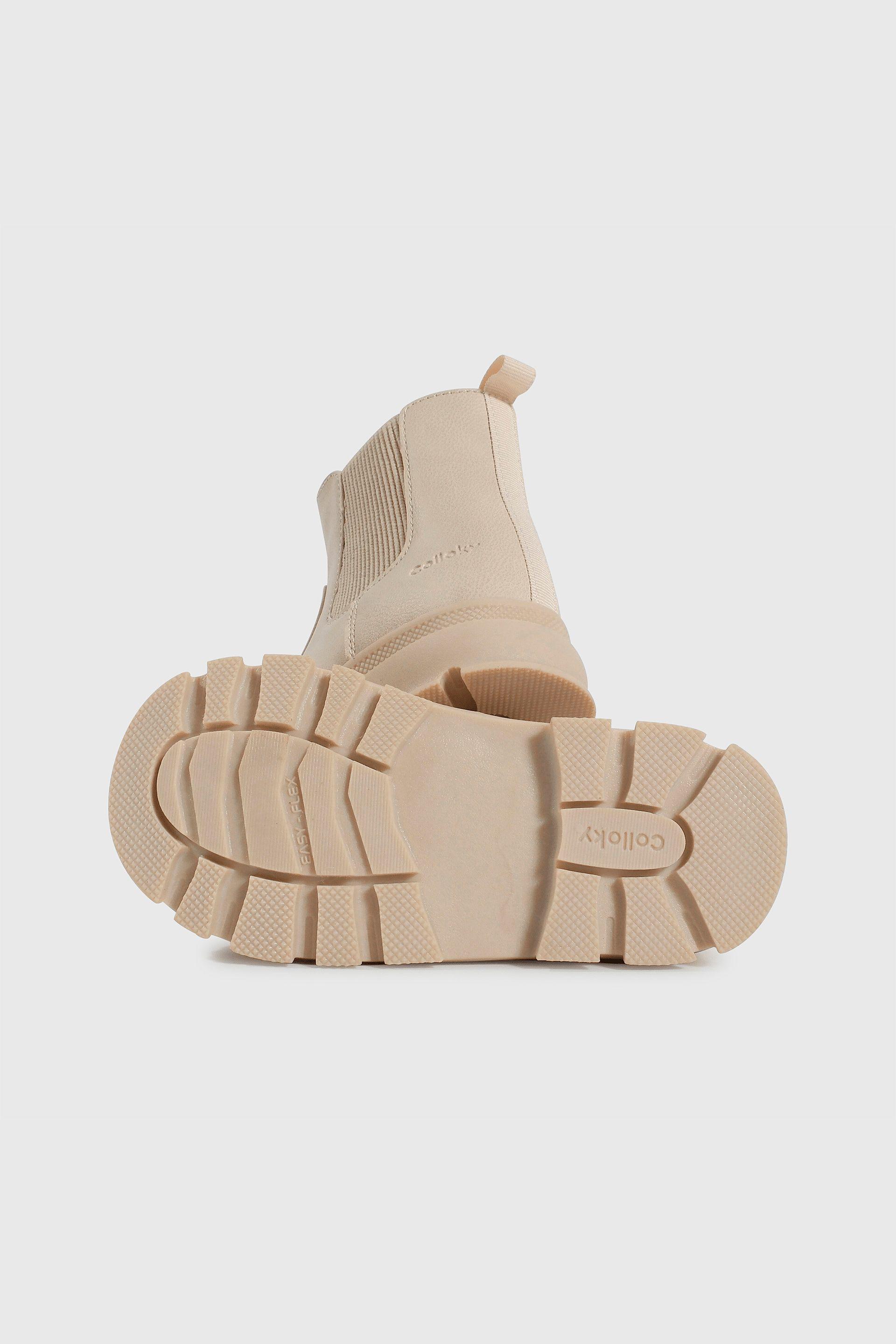 Bootie Colección Beige de Niña con Cierre Talla 21 al 27 3491-2