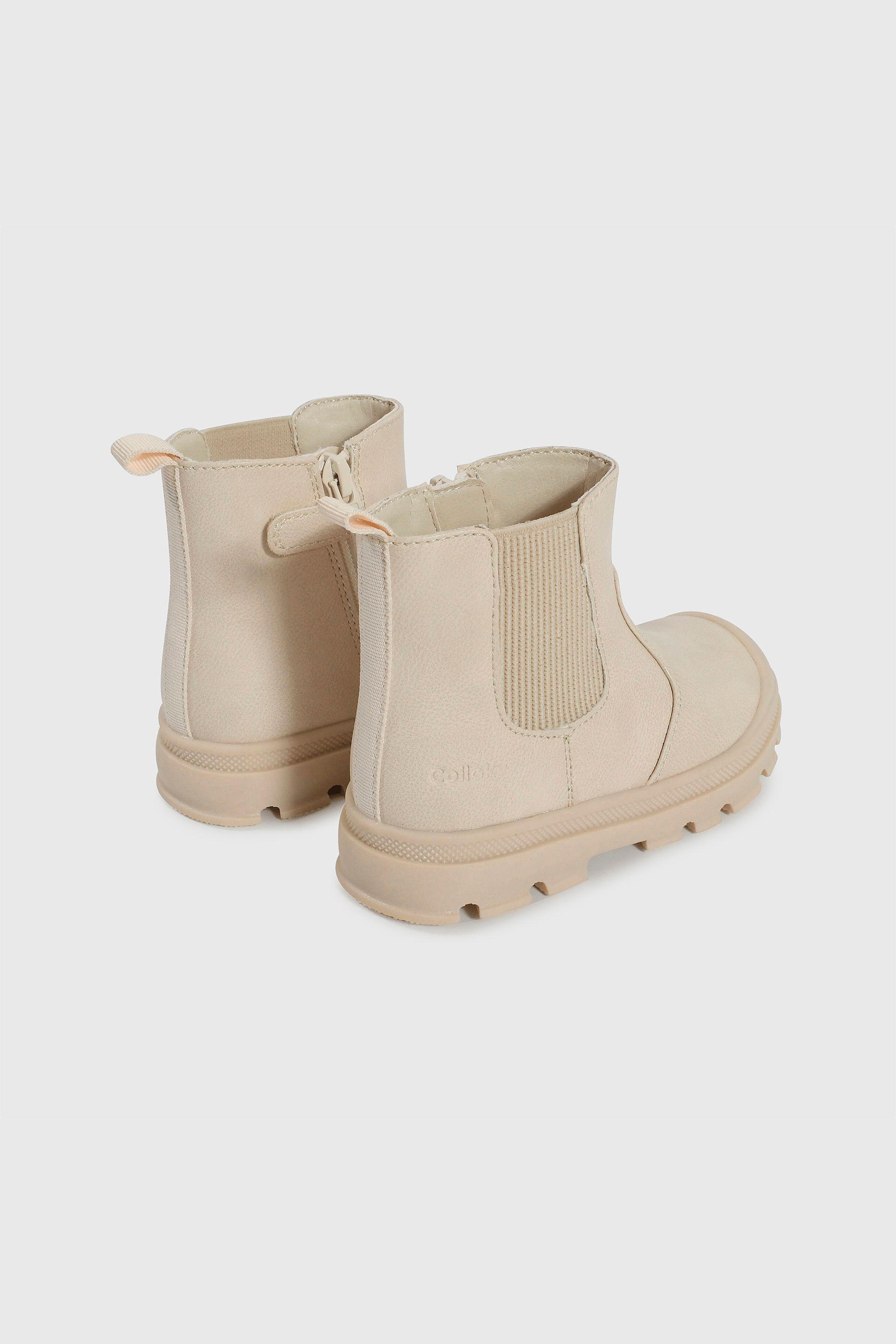 Bootie Colección Beige de Niña con Cierre Talla 21 al 27 3491-4