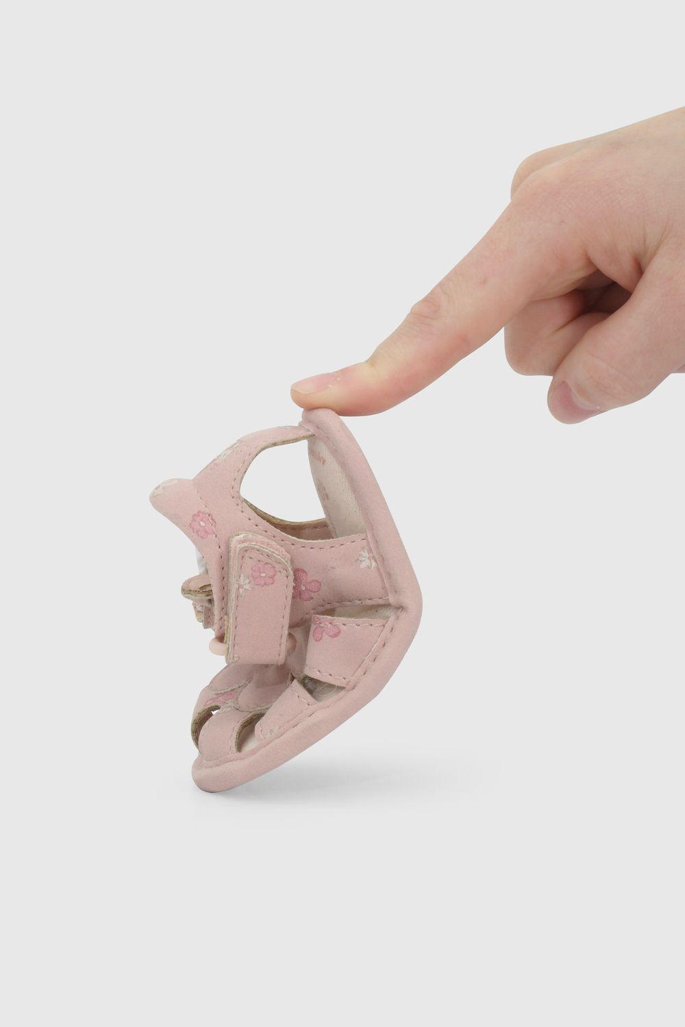 Sandalia Cangrejera Rosada Estampada Flores 13000230V26-6