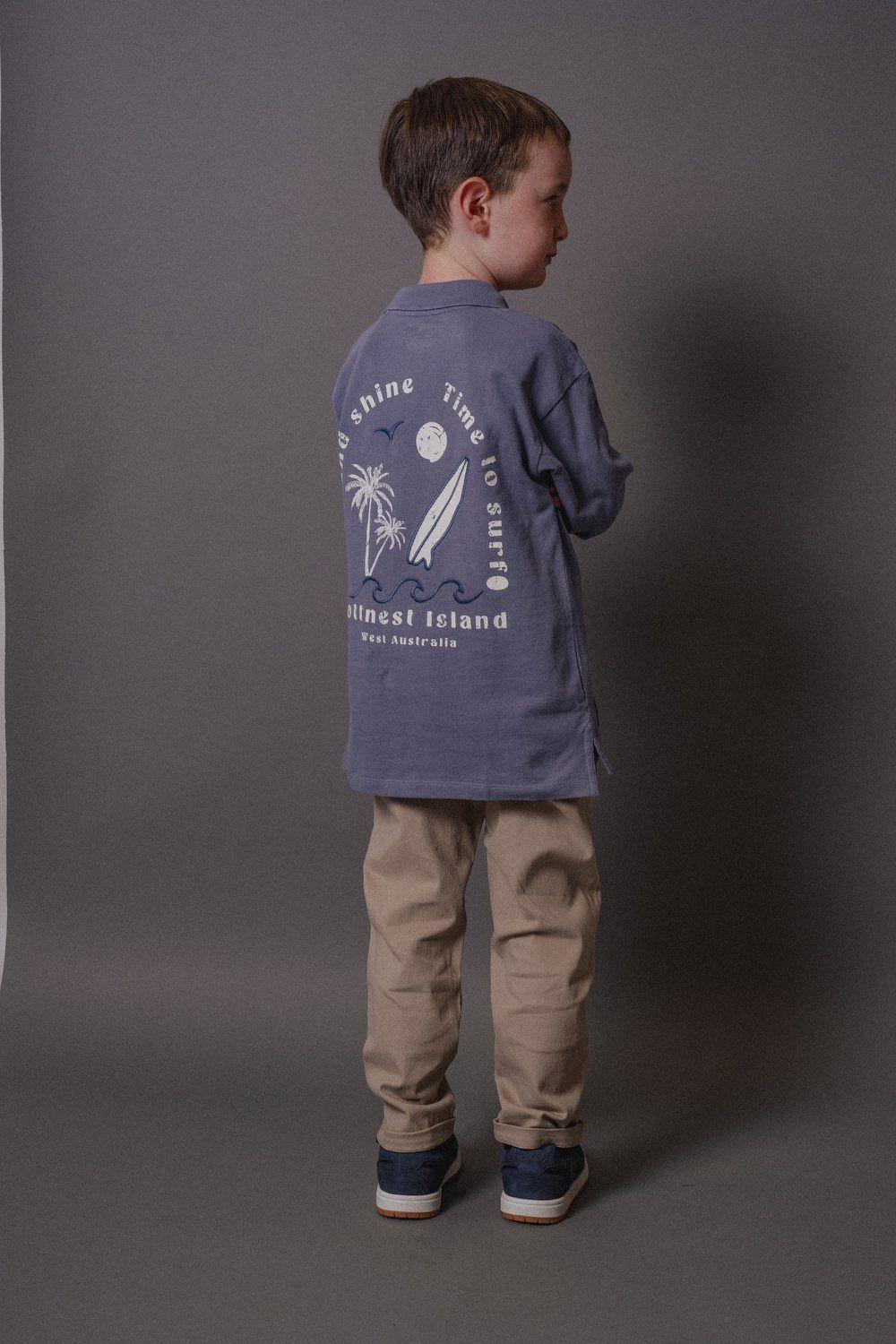 Polera Celeste Niño 7423 Colloky-1