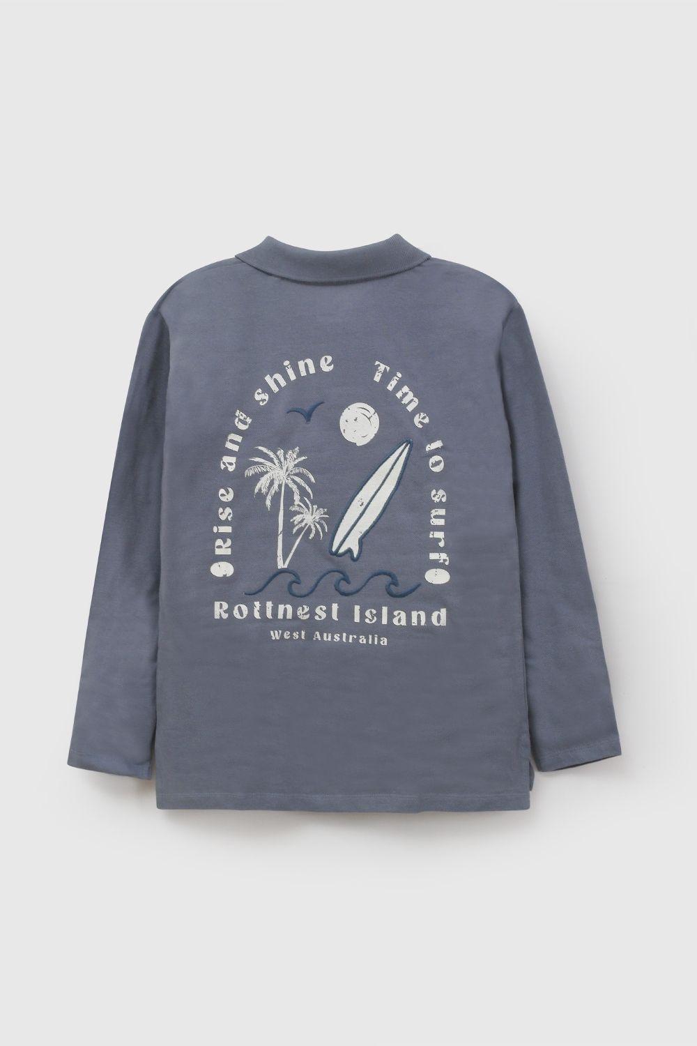 Polera Celeste Niño 7423 Colloky-2