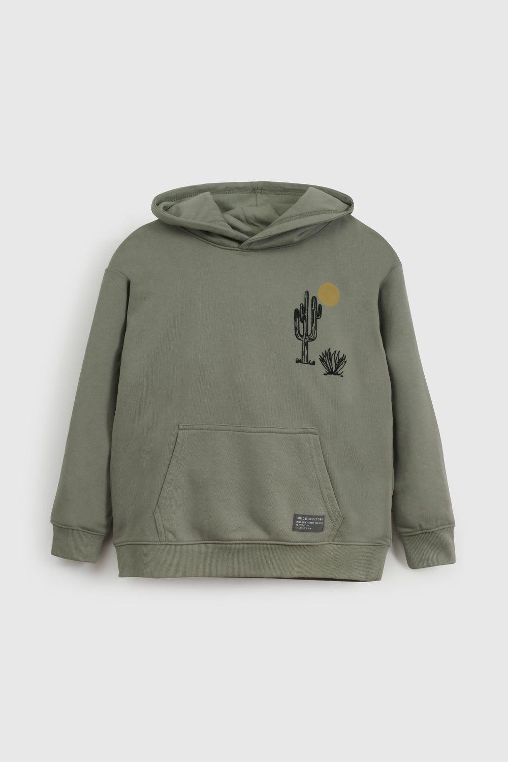 Polerón Verde Con Gorro De Niño PLPO1590V26-0