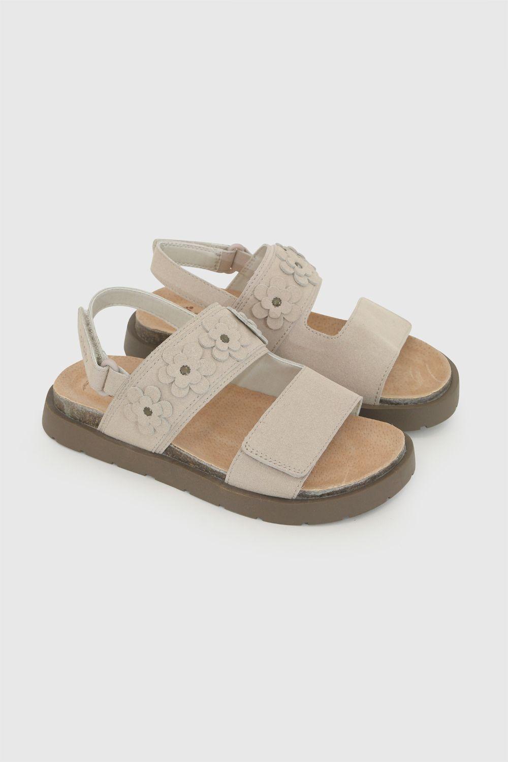 Sandalia Flores Beige Niña 28-38 Colloky-0