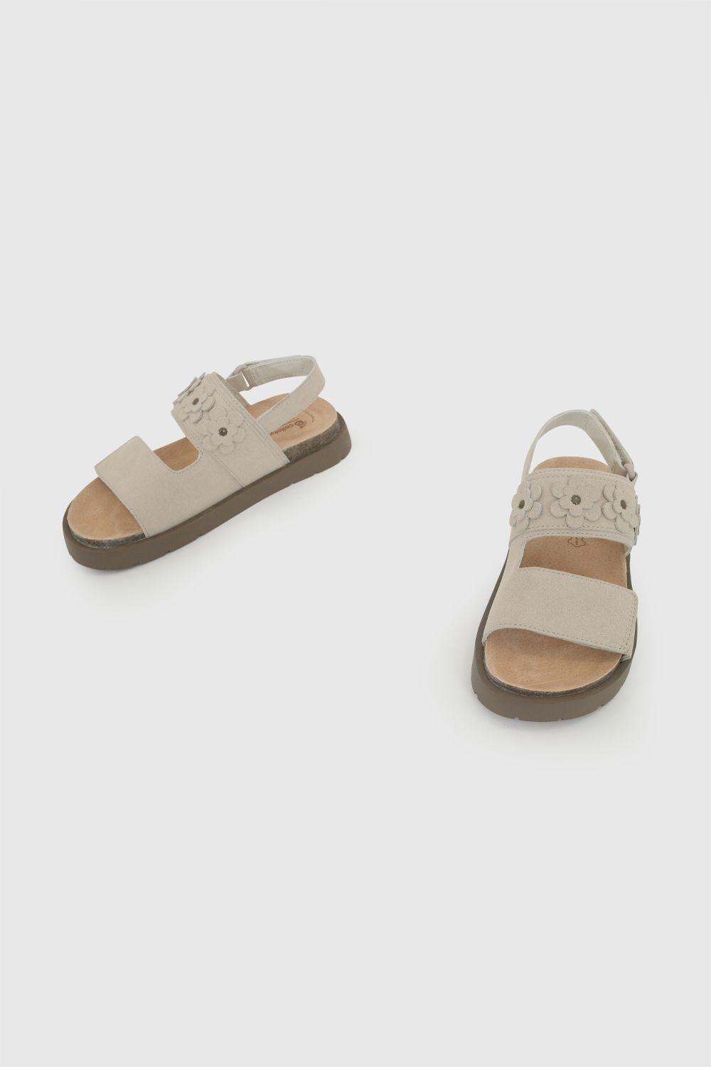 Sandalia Flores Beige Niña 28-38 Colloky-4