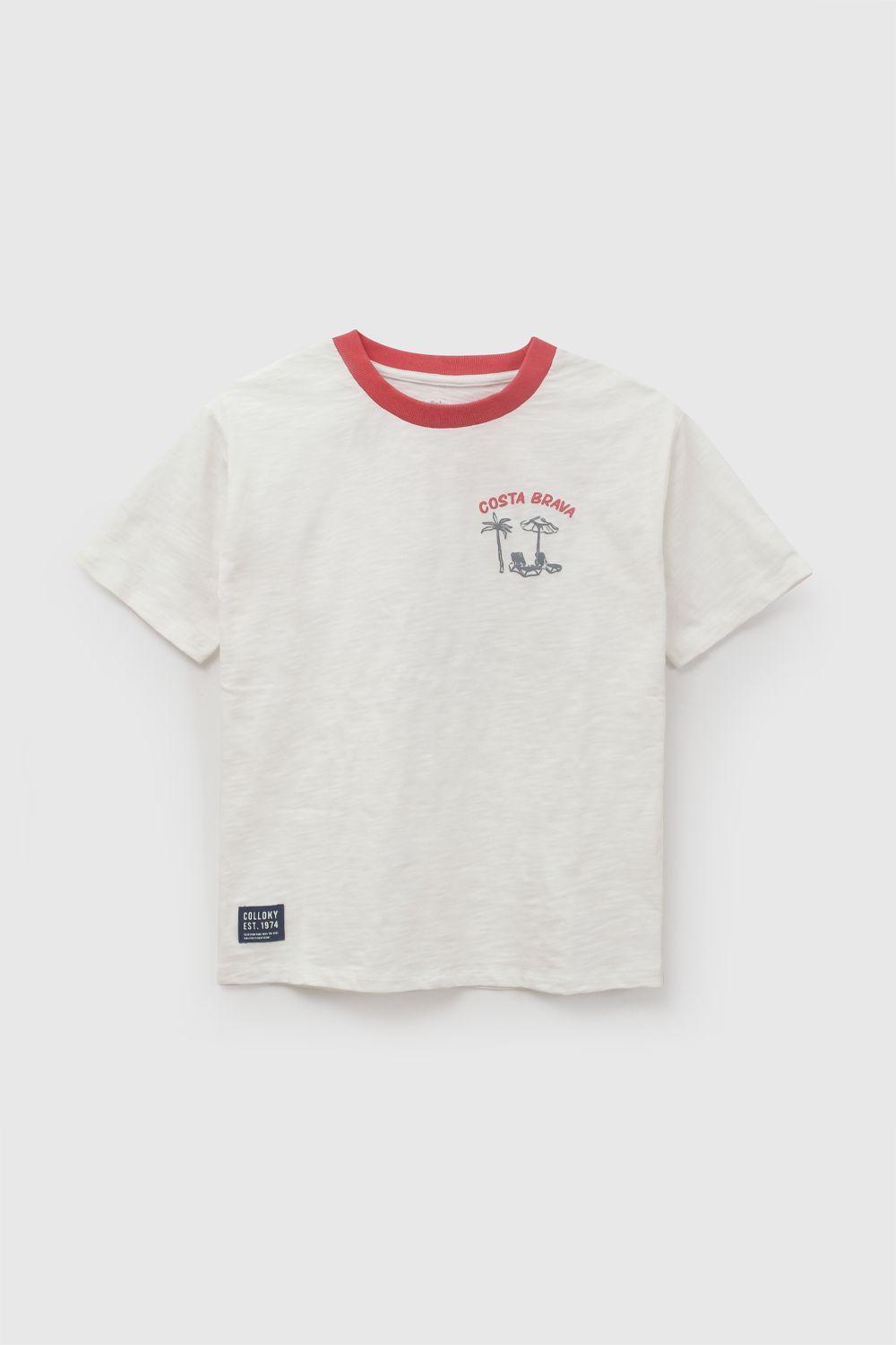 Polera Costa Brava Blanco Niño 3-4A a 12-13A Colloky-0