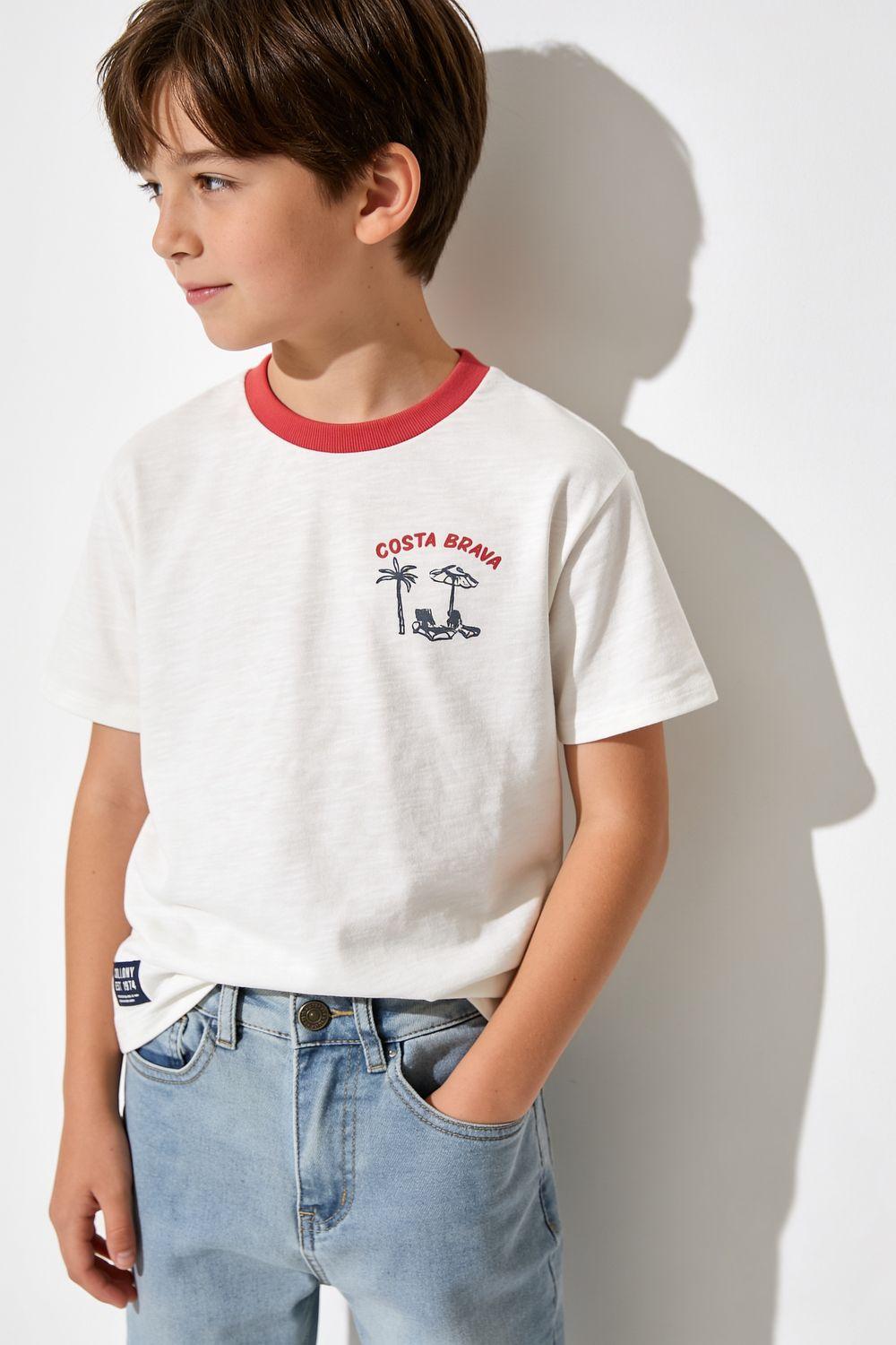 Polera Costa Brava Blanco Niño 3-4A a 12-13A Colloky-1