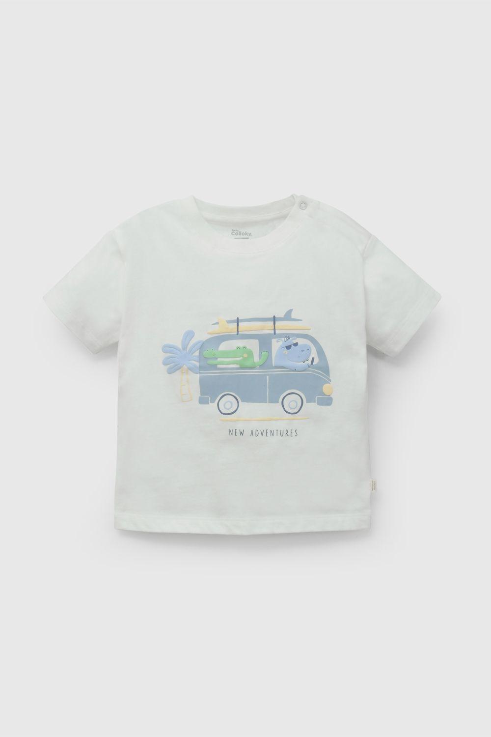 Polera Niño Blanco 58015 Colloky-0