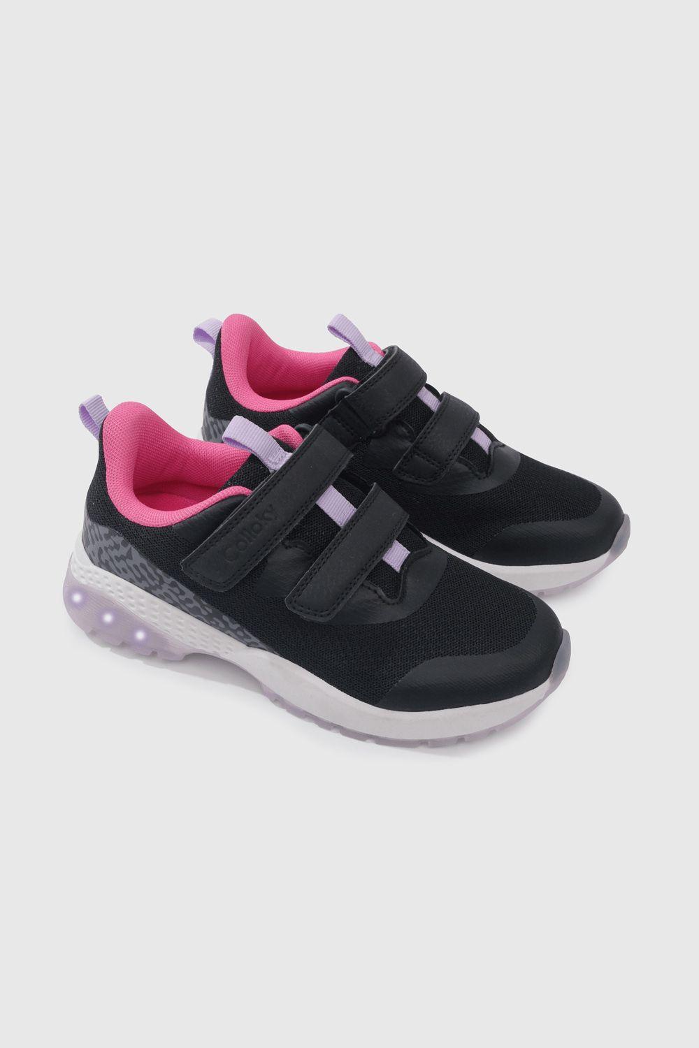 Zapatilla Luces Niñas Negro 53871 Colloky-0