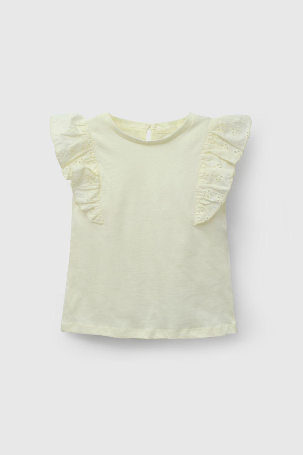 Conjunto Amarillo Short Y Polera De Niña COJE0226V26-1