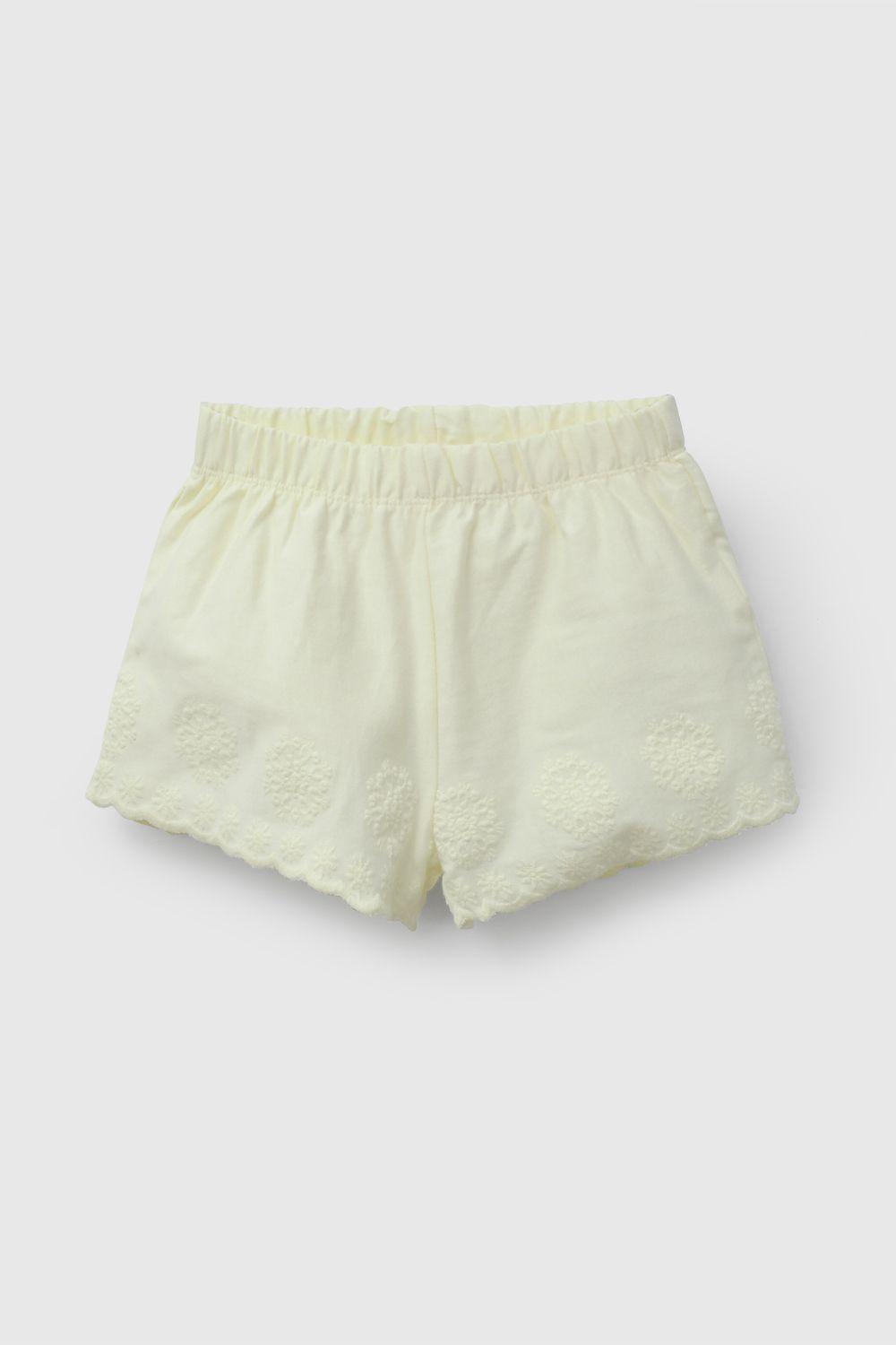 Conjunto Amarillo Short Y Polera De Niña COJE0226V26-2