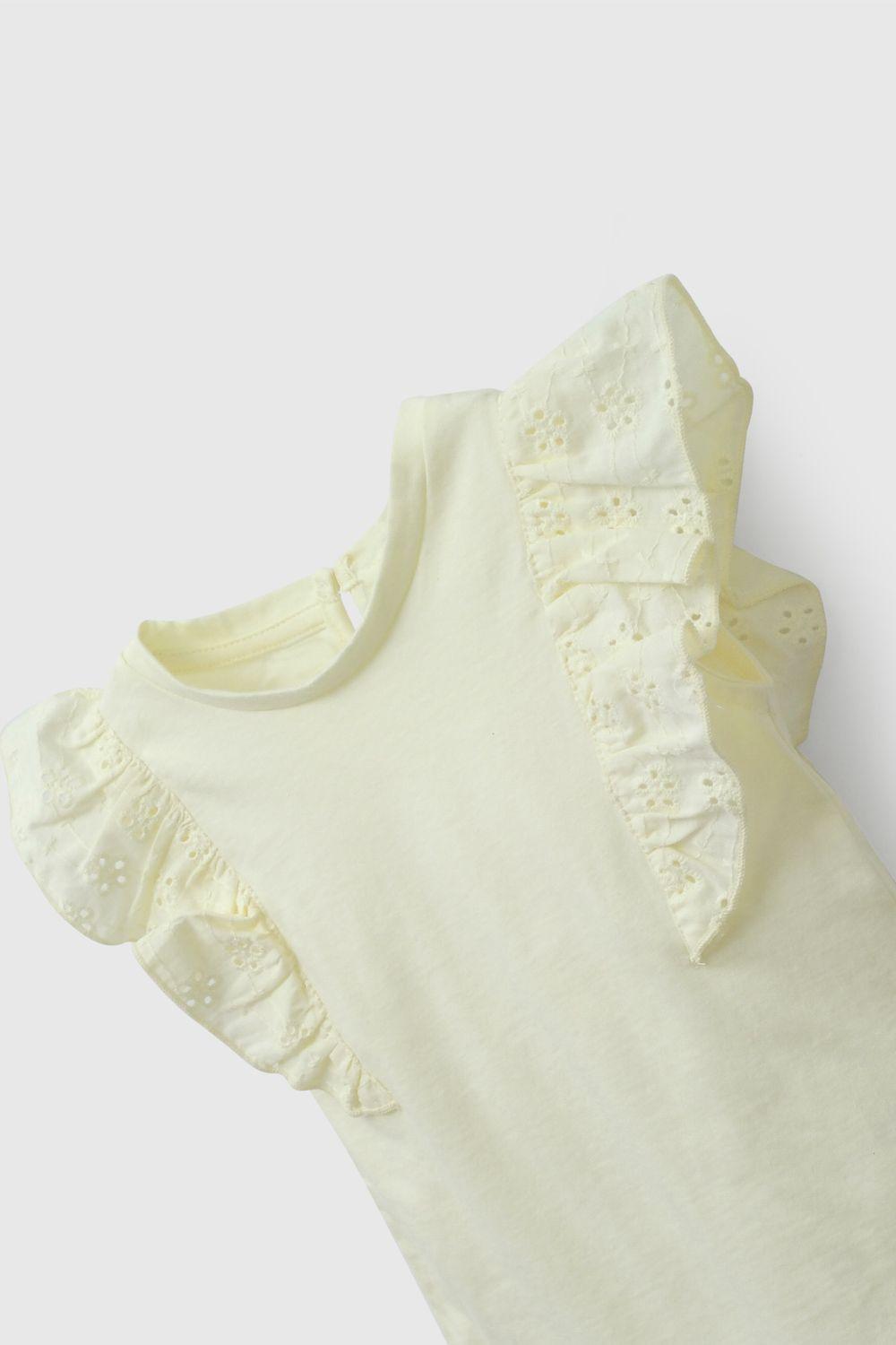 Conjunto Amarillo Short Y Polera De Niña COJE0226V26-3