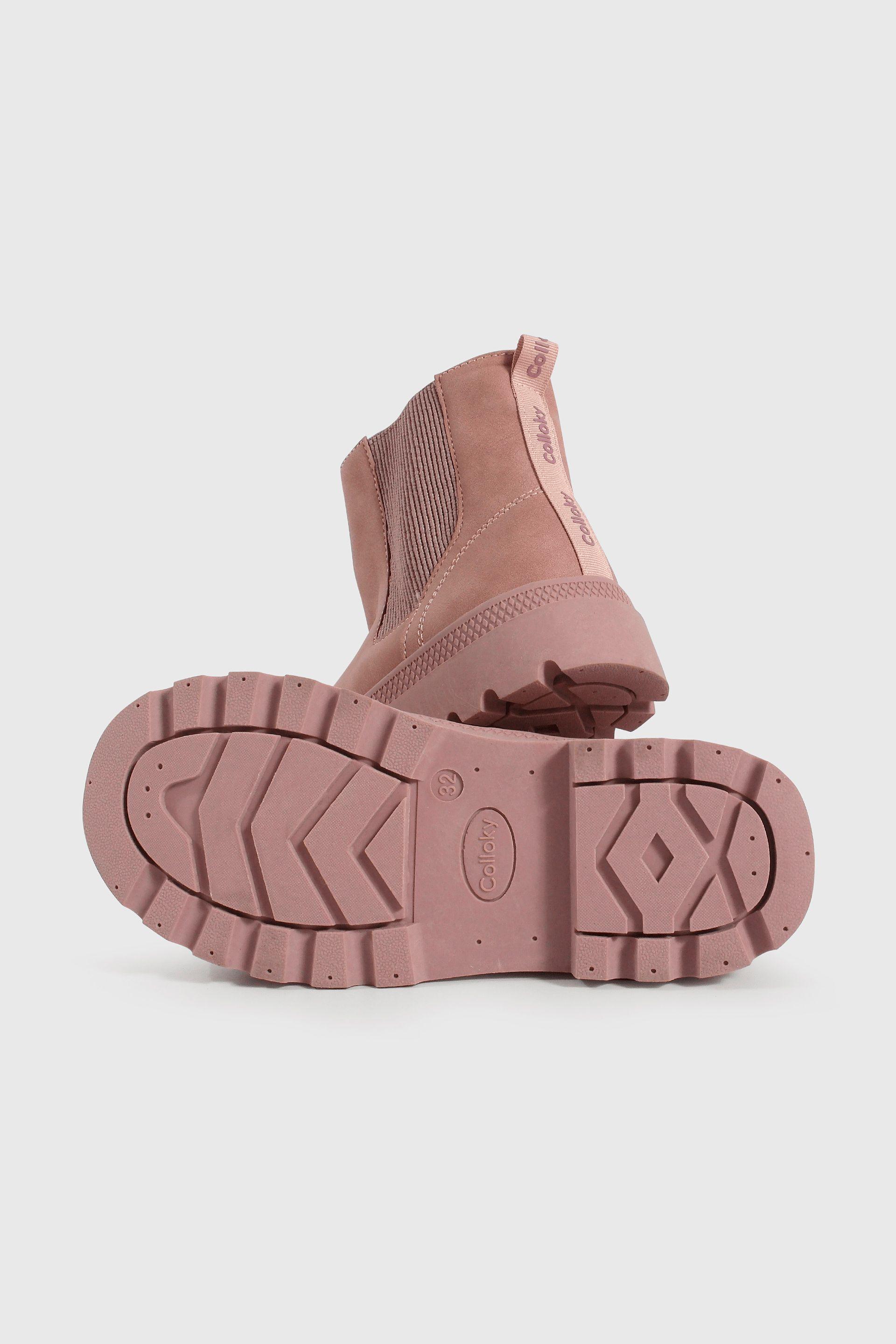 Bootie de Niña Morado Caña Alta con Cierre-2