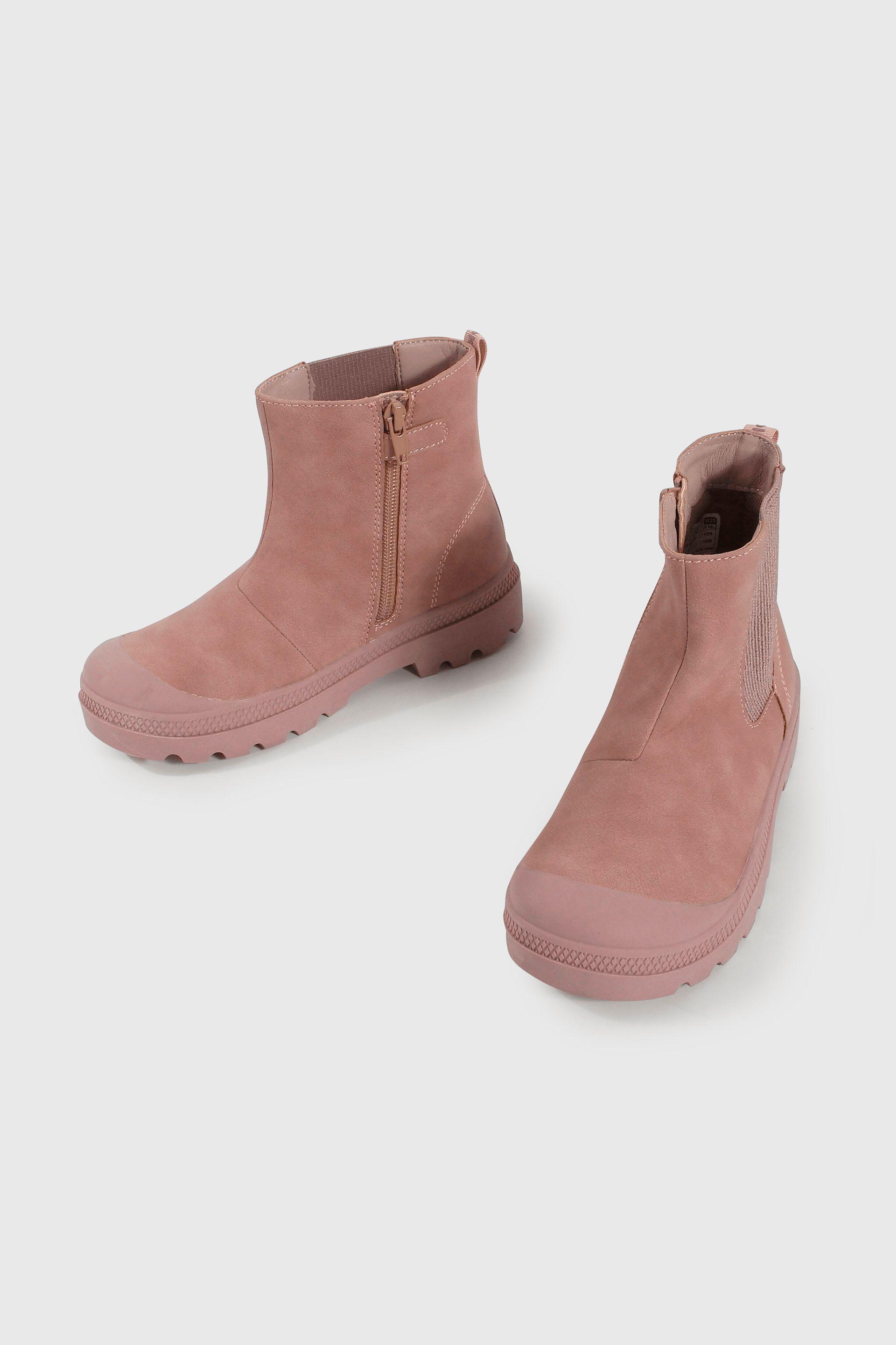 Bootie de Niña Morado Caña Alta con Cierre-3