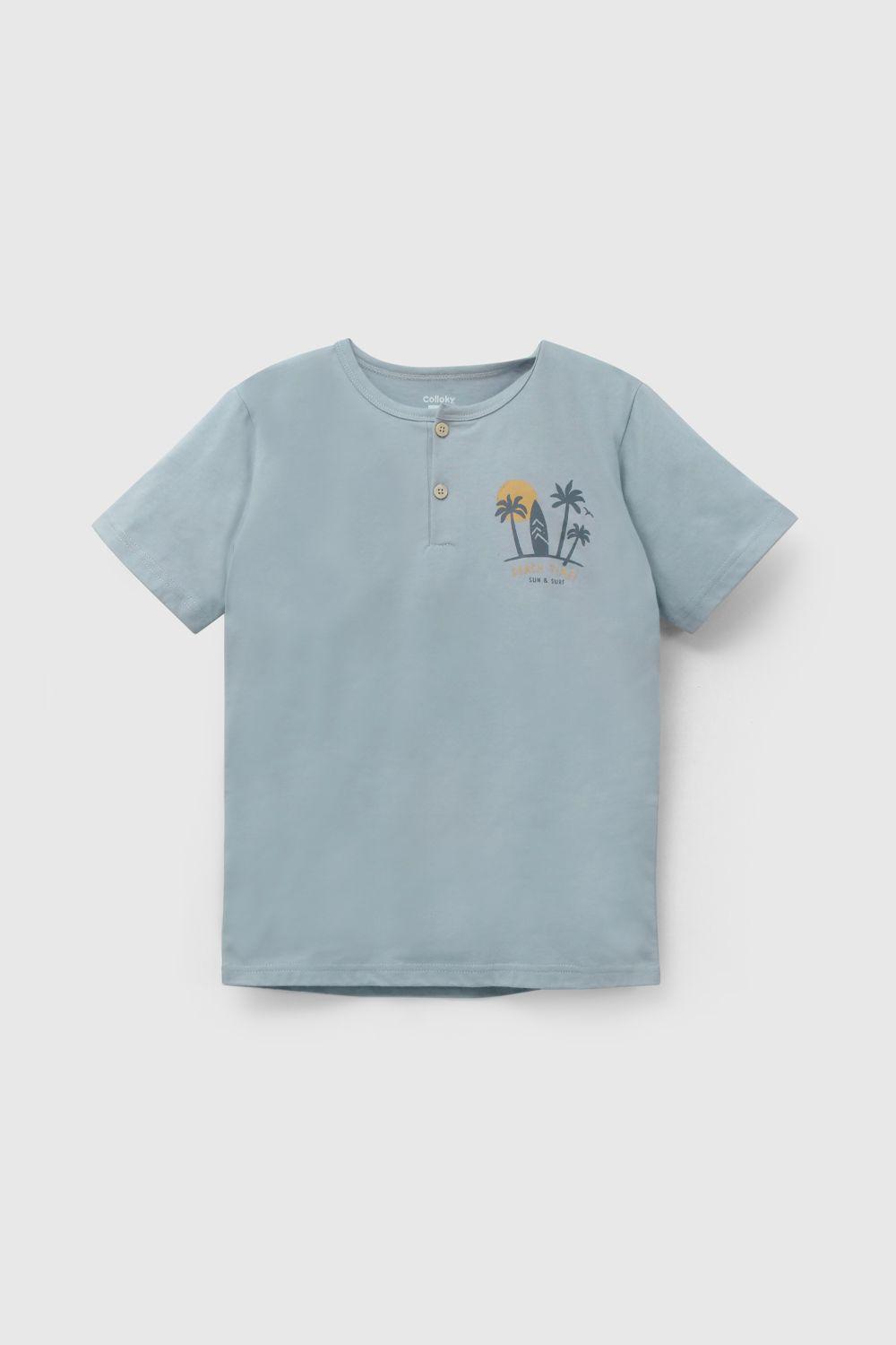 Pijama Celeste Playa De Niño PJJE0359V26-1