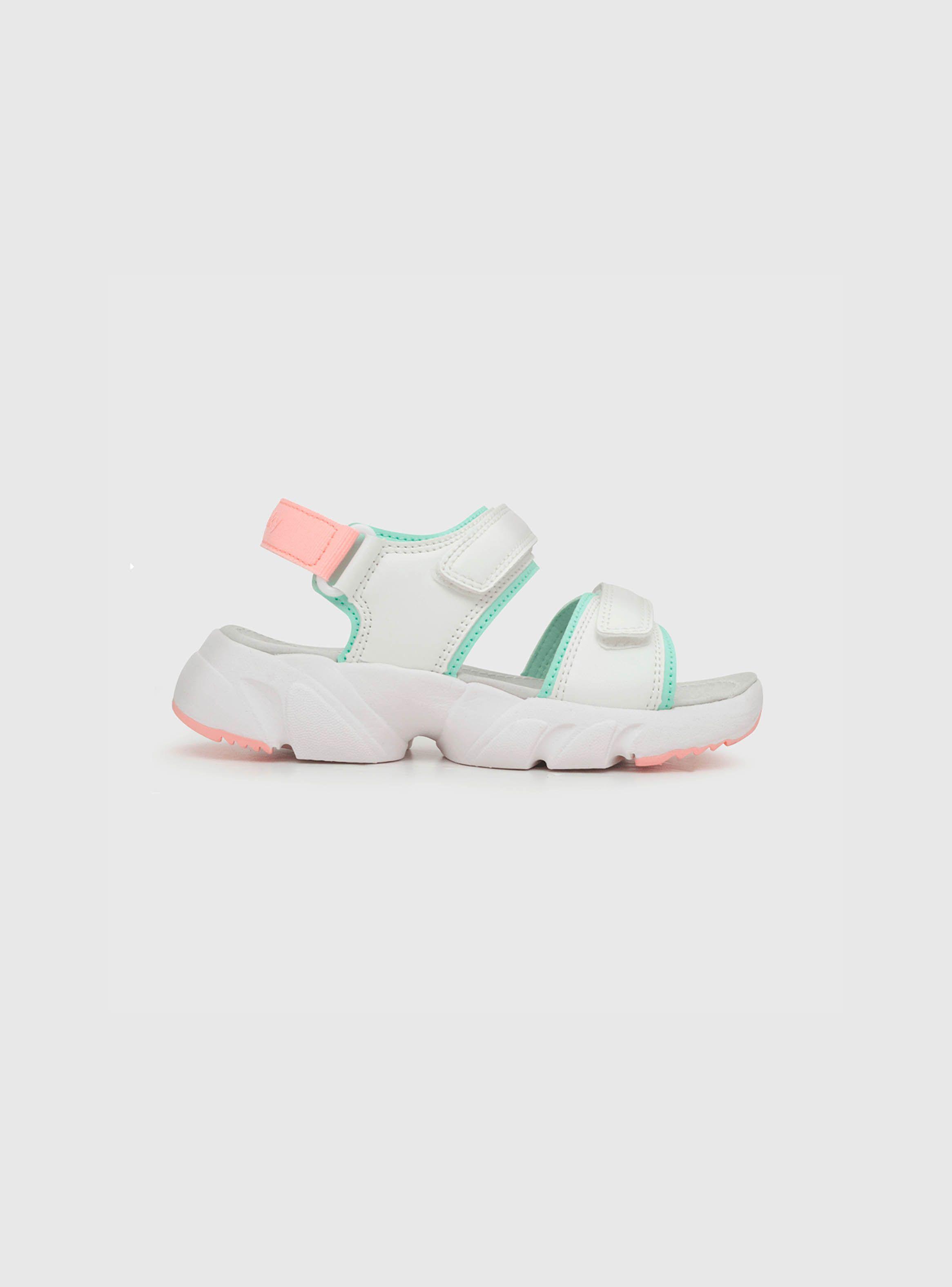 Sandalia De Niña Doble Ajuste Blanco (28 A 38) Colloky-1