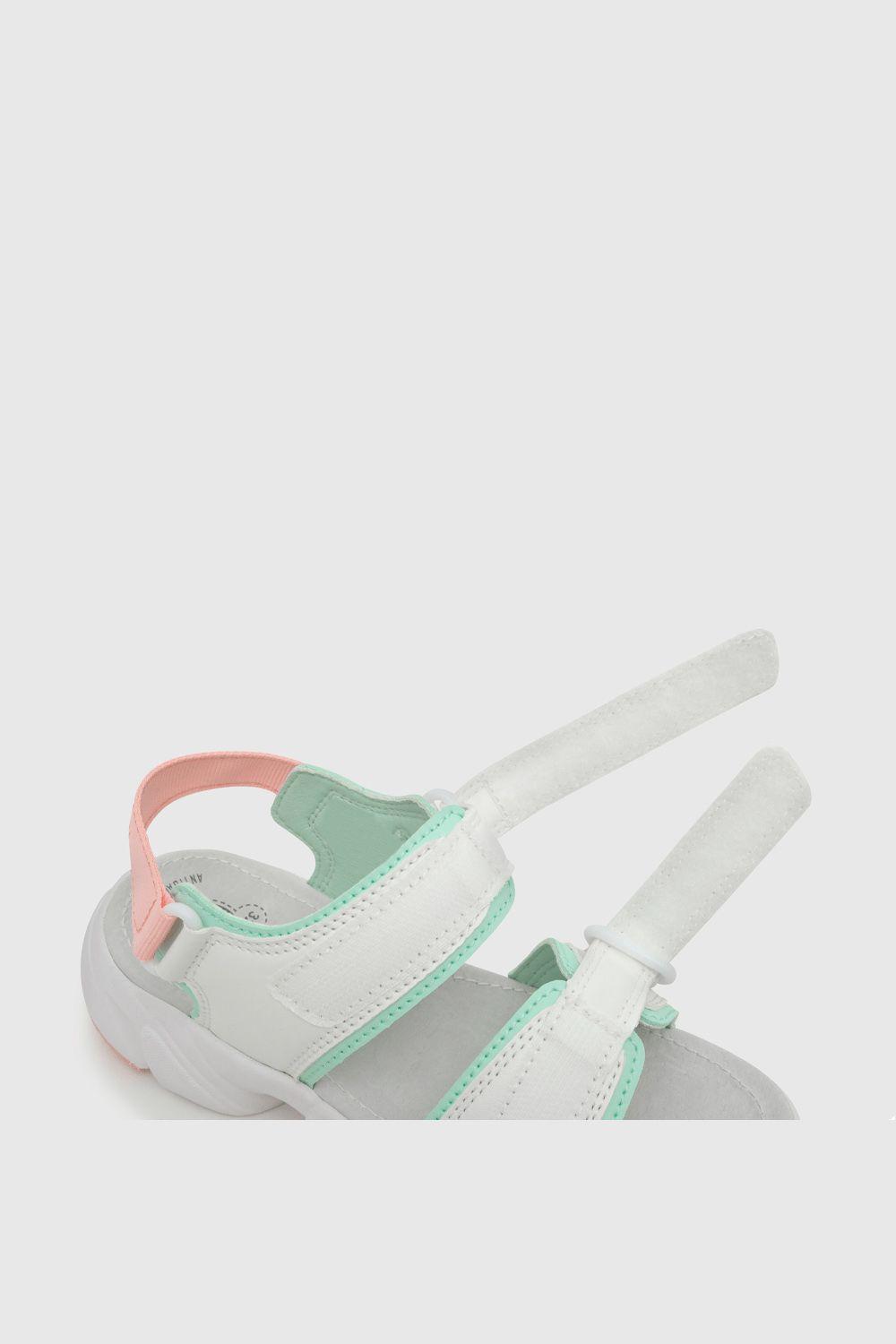 Sandalia De Niña Doble Ajuste Blanco (28 A 38) Colloky-4