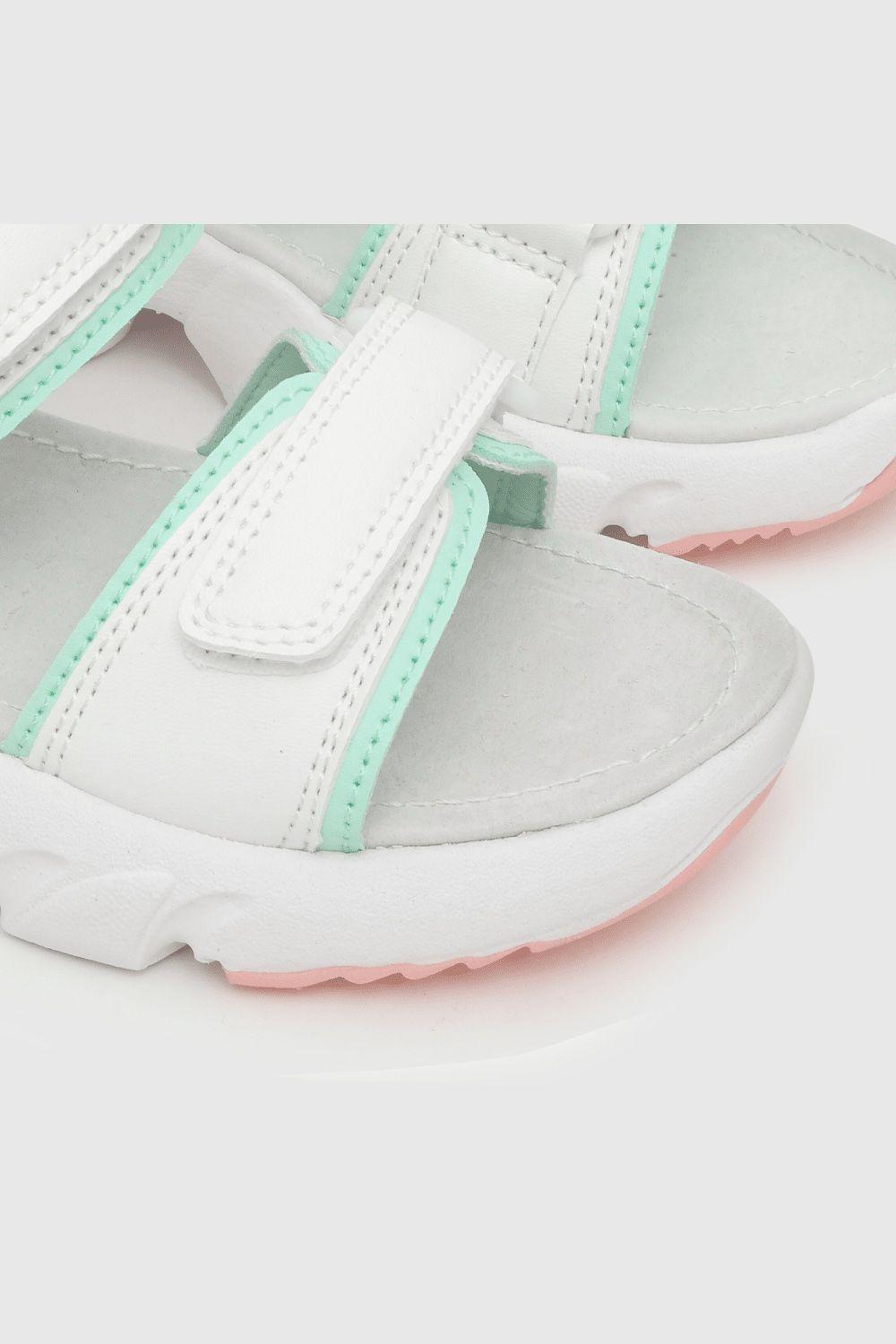 Sandalia De Niña Doble Ajuste Blanco (28 A 38) Colloky-5