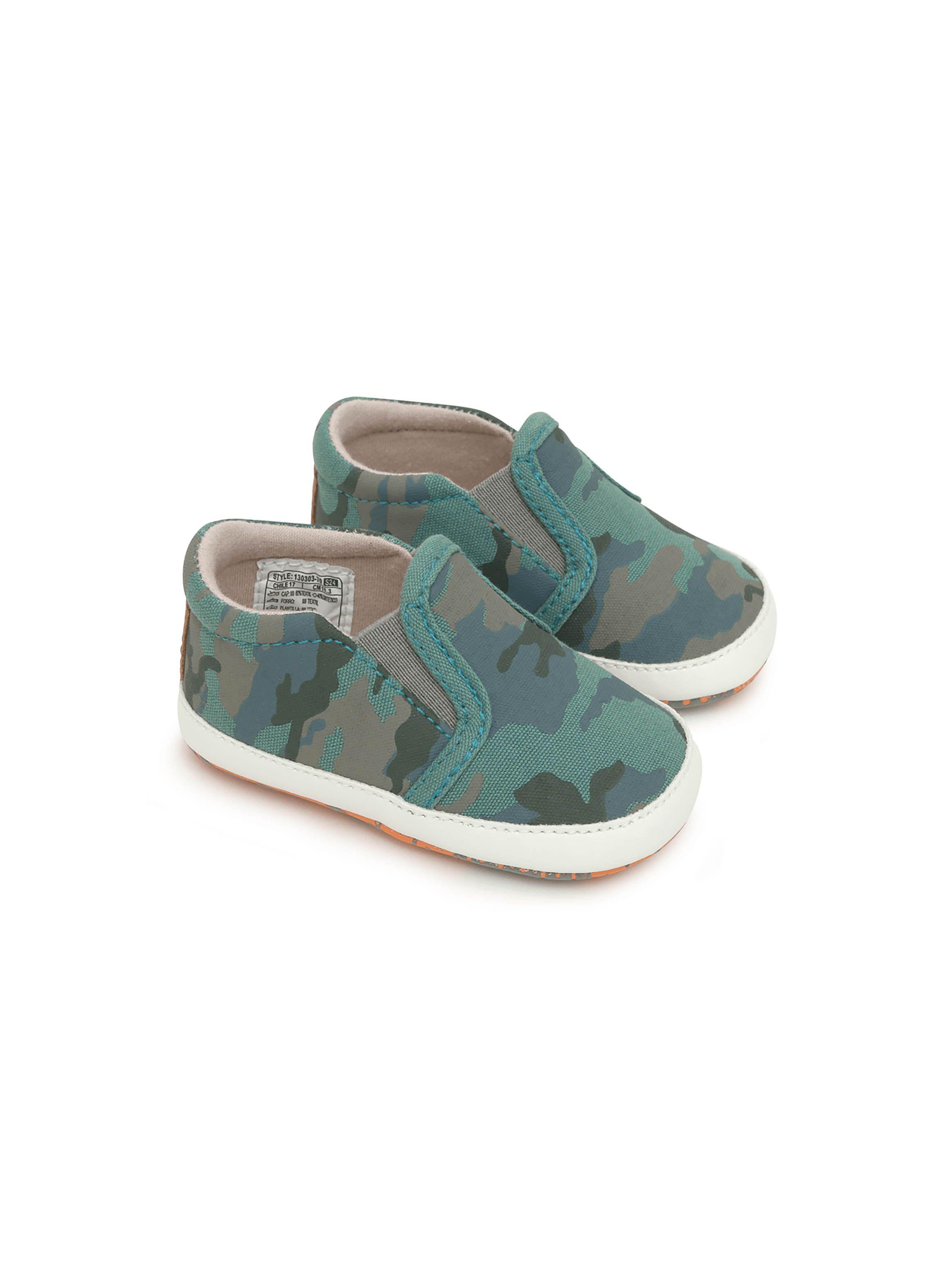Alpargata Niño Verde Militar (14 A 18) Colloky-0
