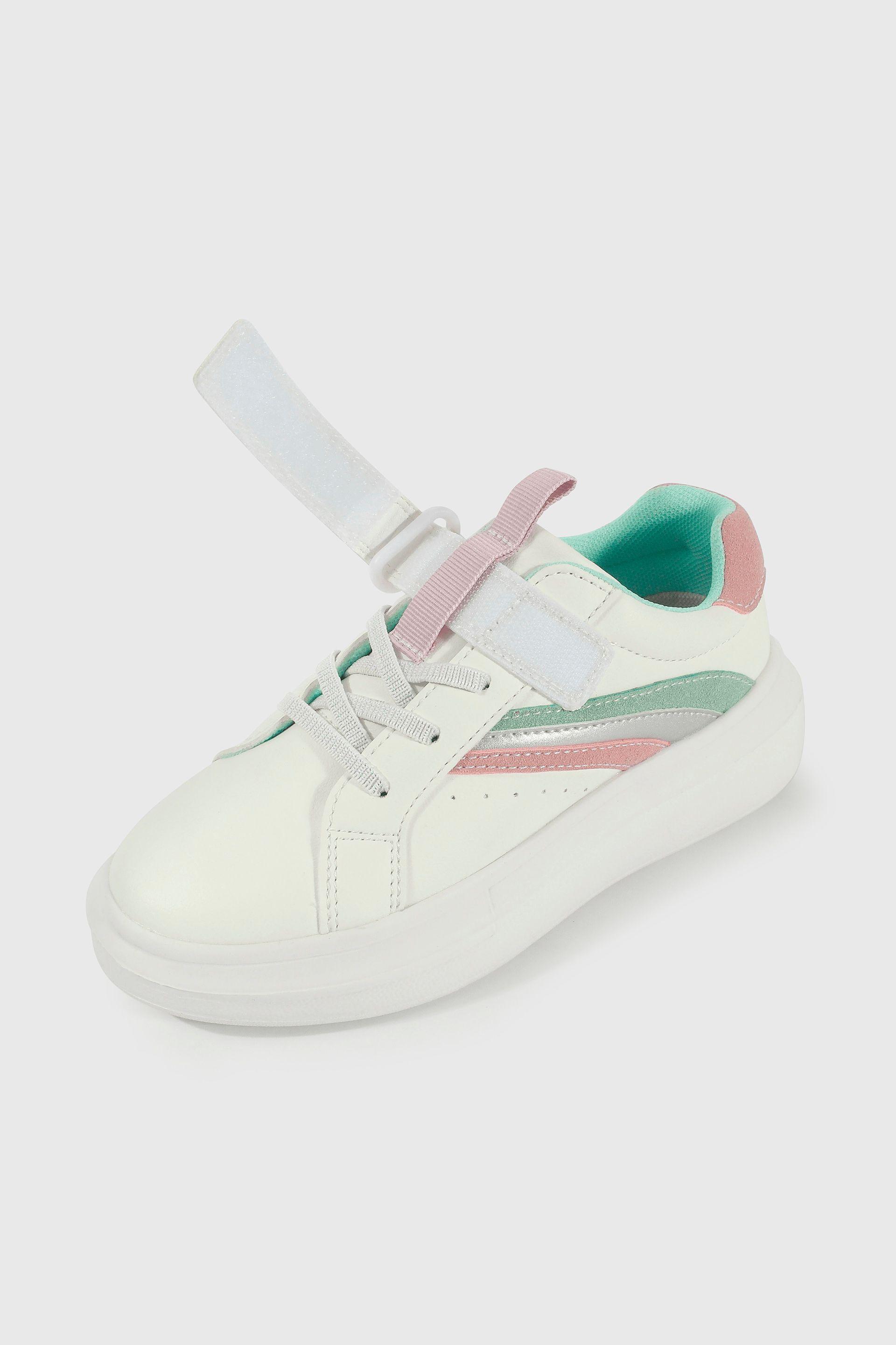 Zapatilla Colloky Lifestyle de Niña Blanco Caña Baja Velcro + Cordón-5