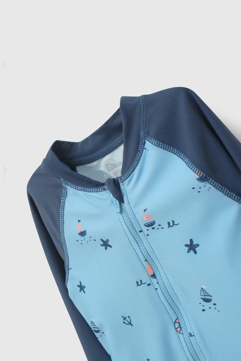 Enterito Playa UV Celeste Navy De Niño ENLY0559V26-2