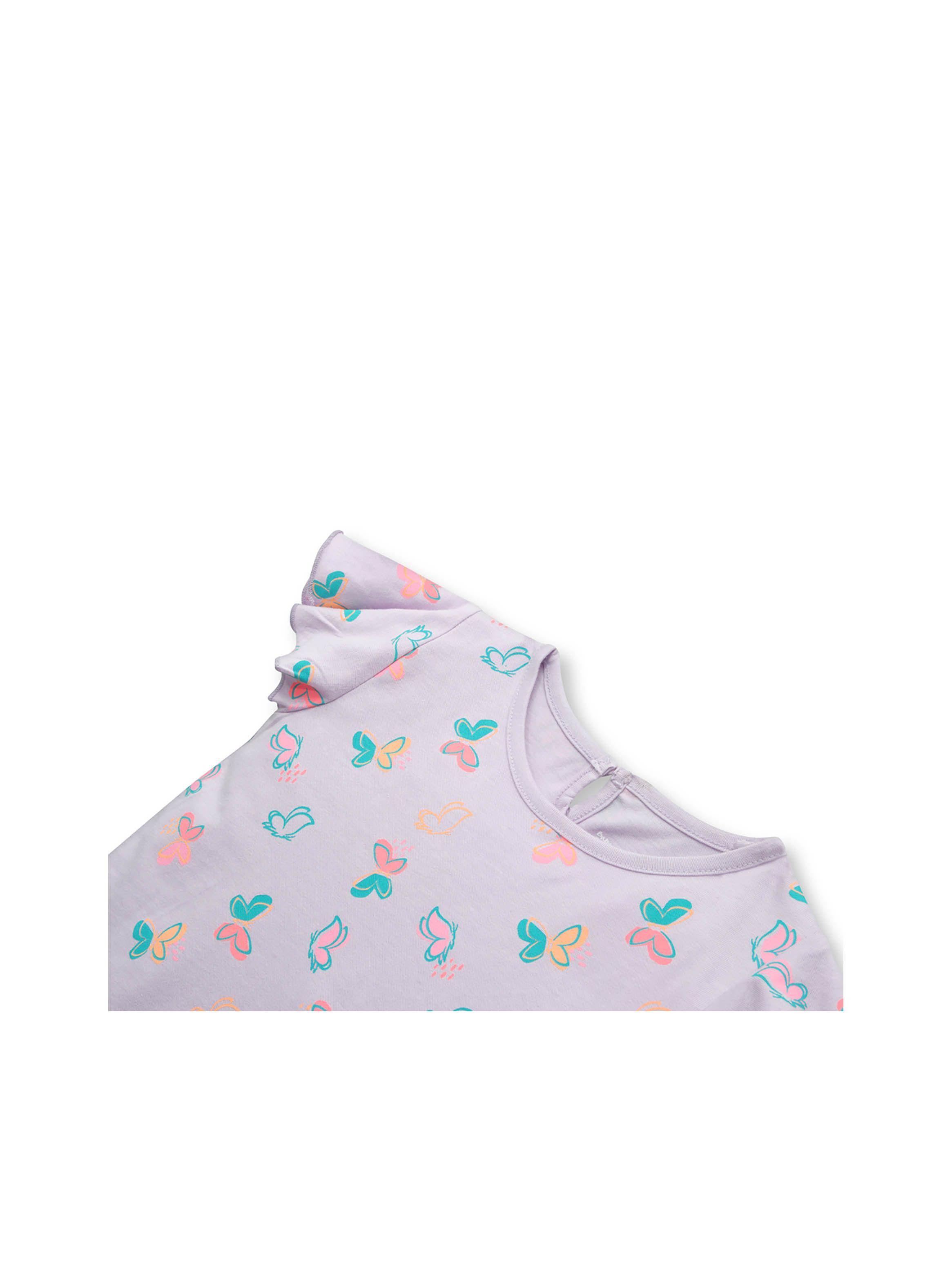 Polera De Bebé Niña Mariposas Lila (3 A 36 Meses) Colloky-2