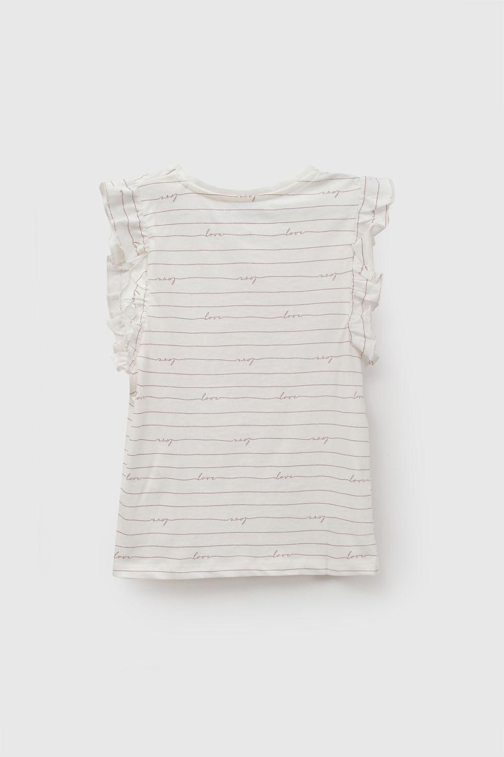 Polera Love Blanco Niña 3-4A a 12-13A Colloky-1