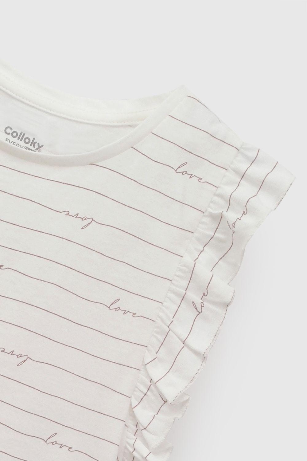 Polera Love Blanco Niña 3-4A a 12-13A Colloky-2