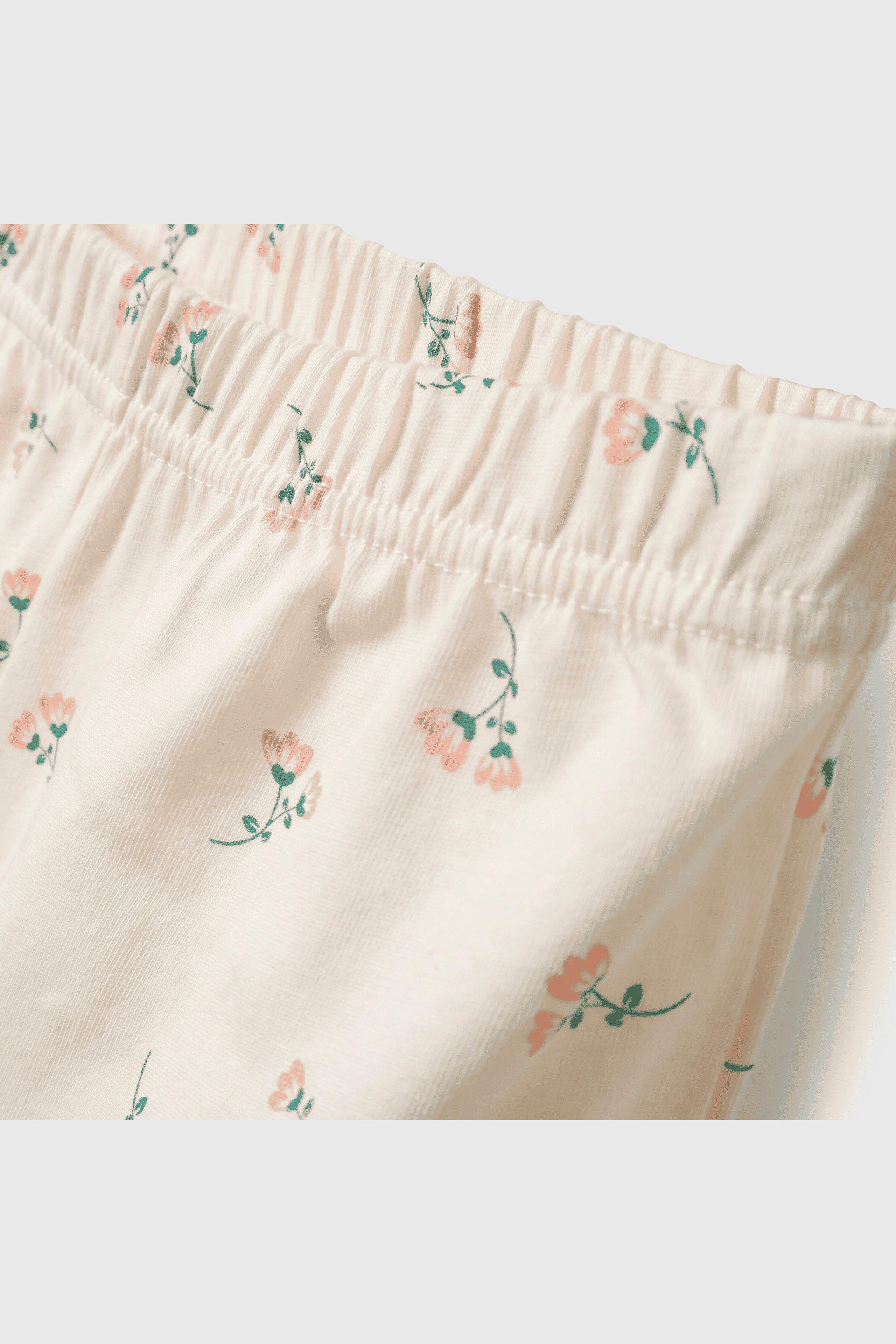 Pijama beige para niña, suave y cómodo para dormir-3