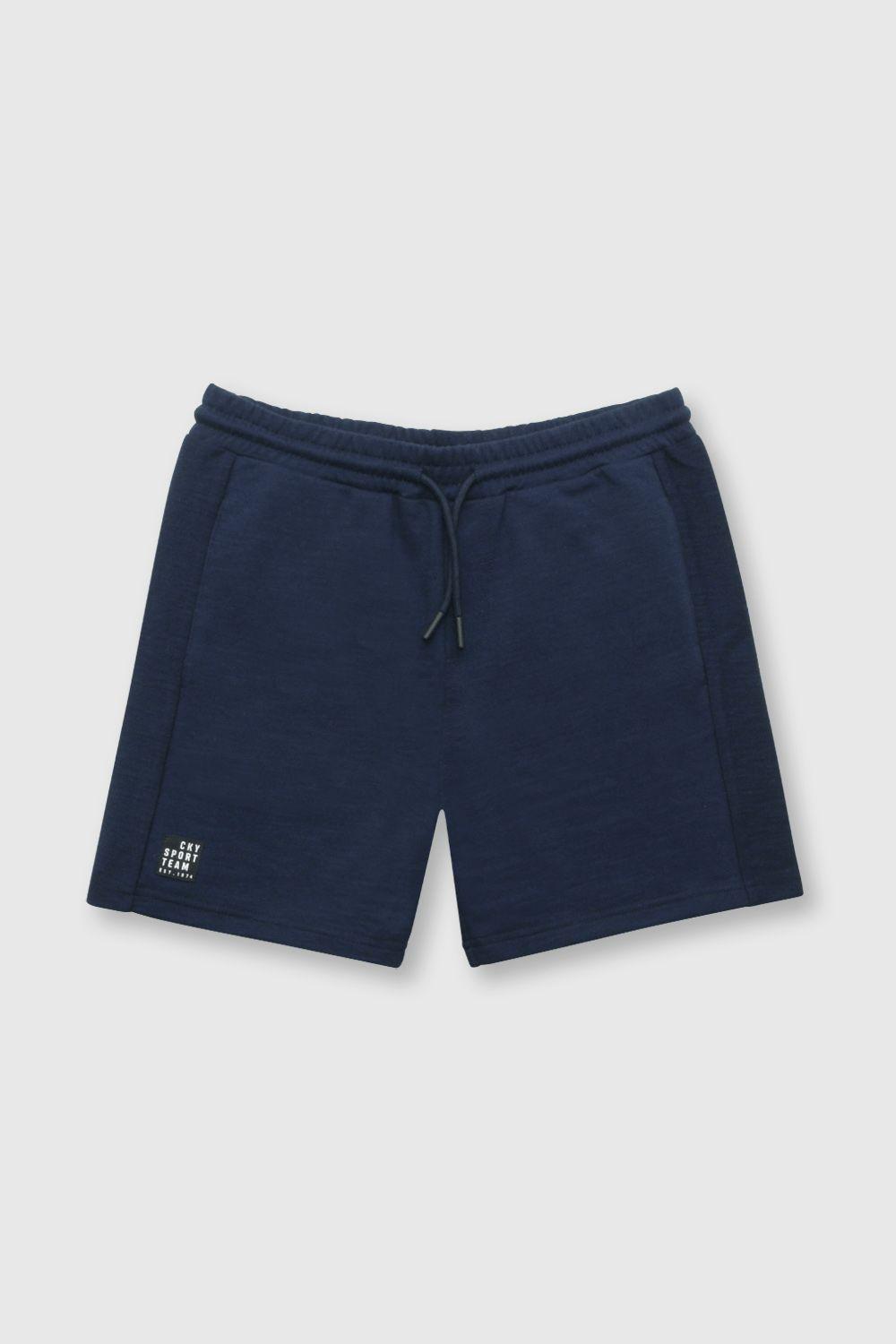 Bermuda de niño relajado navy (2 a 12 años)-0