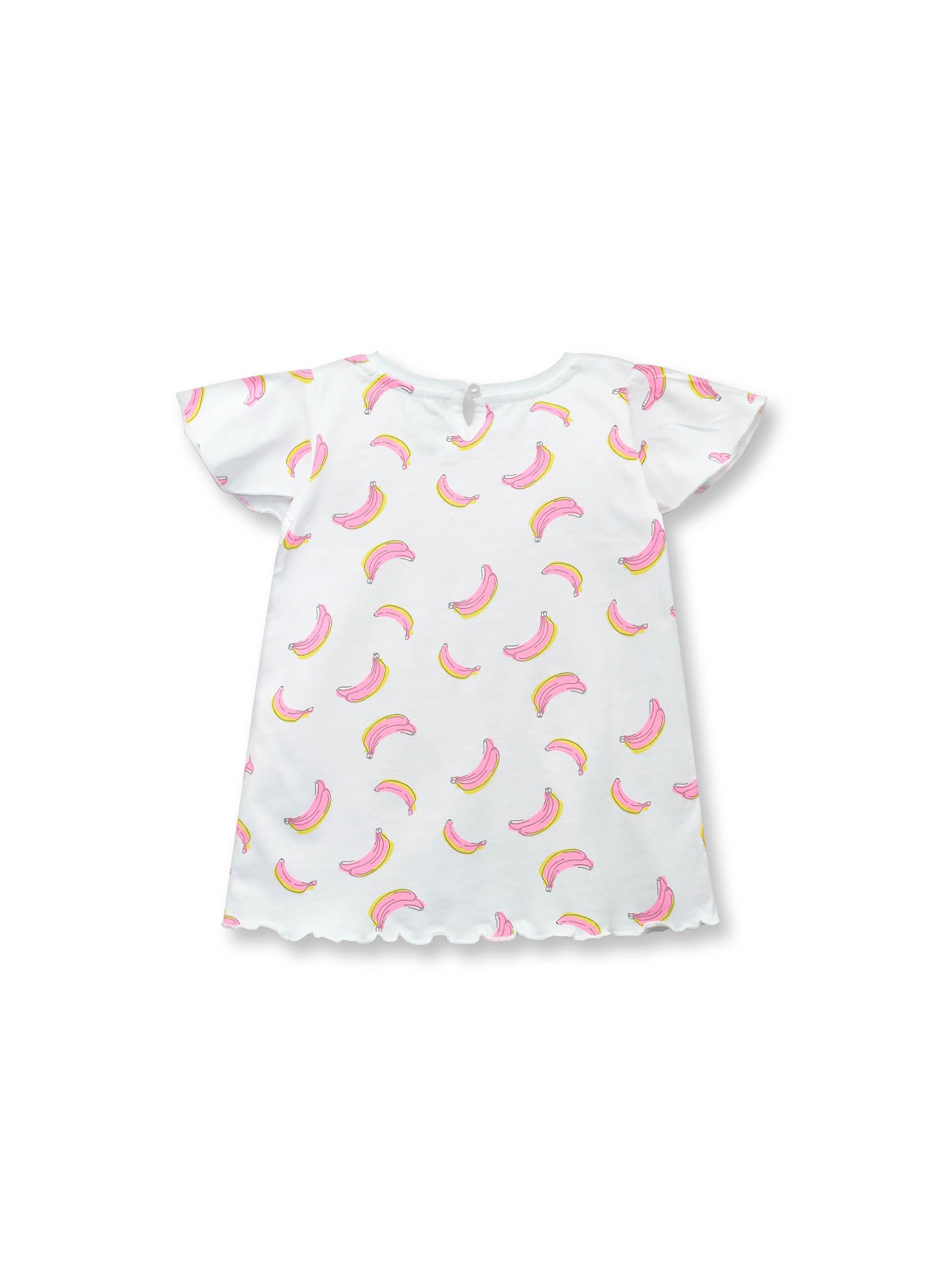 Polera De Bebé Niña Platanos Blanco (3 A 36 Meses) Colloky-1