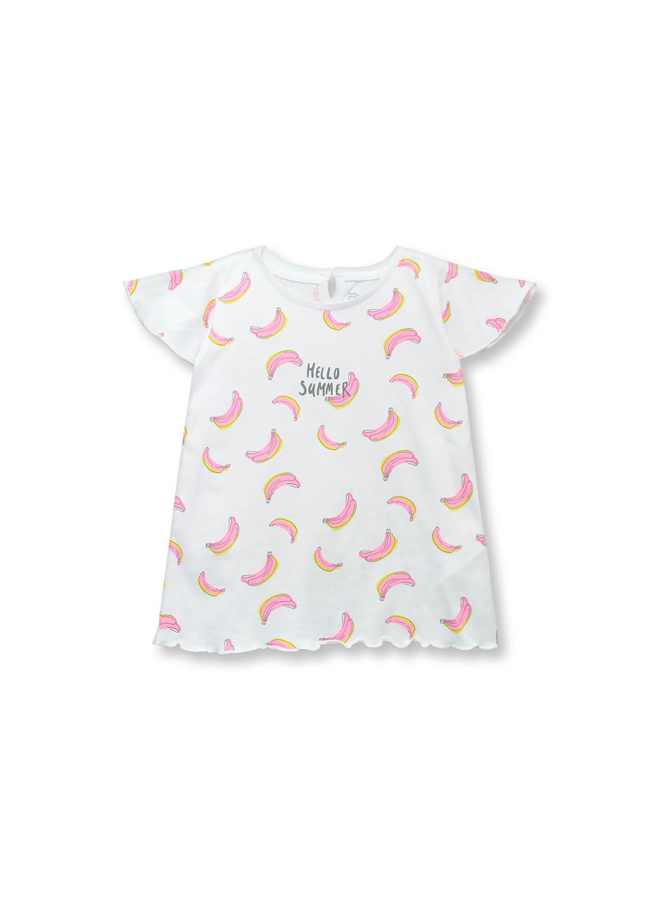 Polera De Bebé Niña Platanos Blanco (3 A 36 Meses) Colloky-0