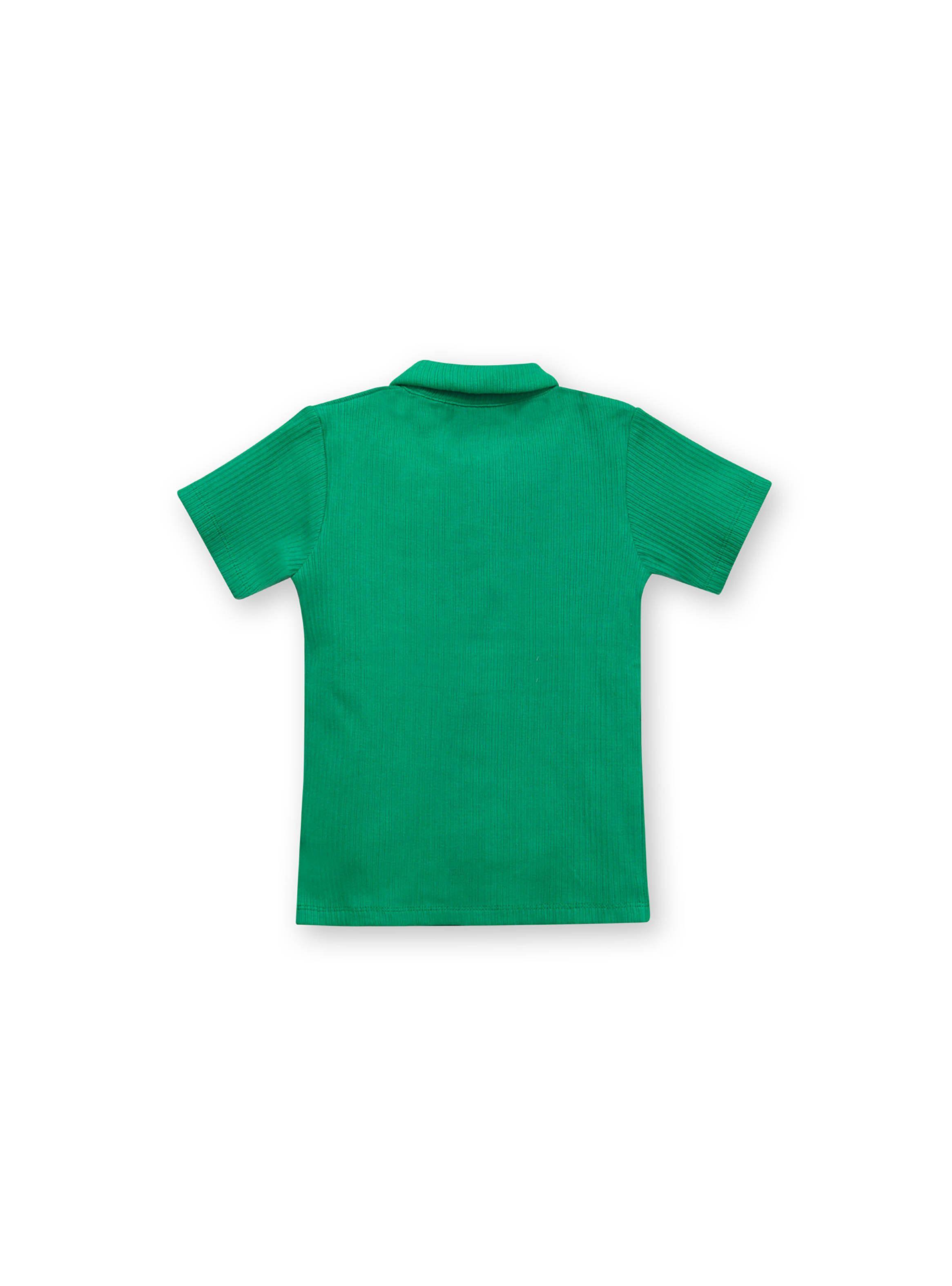 Polera De Niña Ajustada Verde (2 A 12 Años) Colloky-1