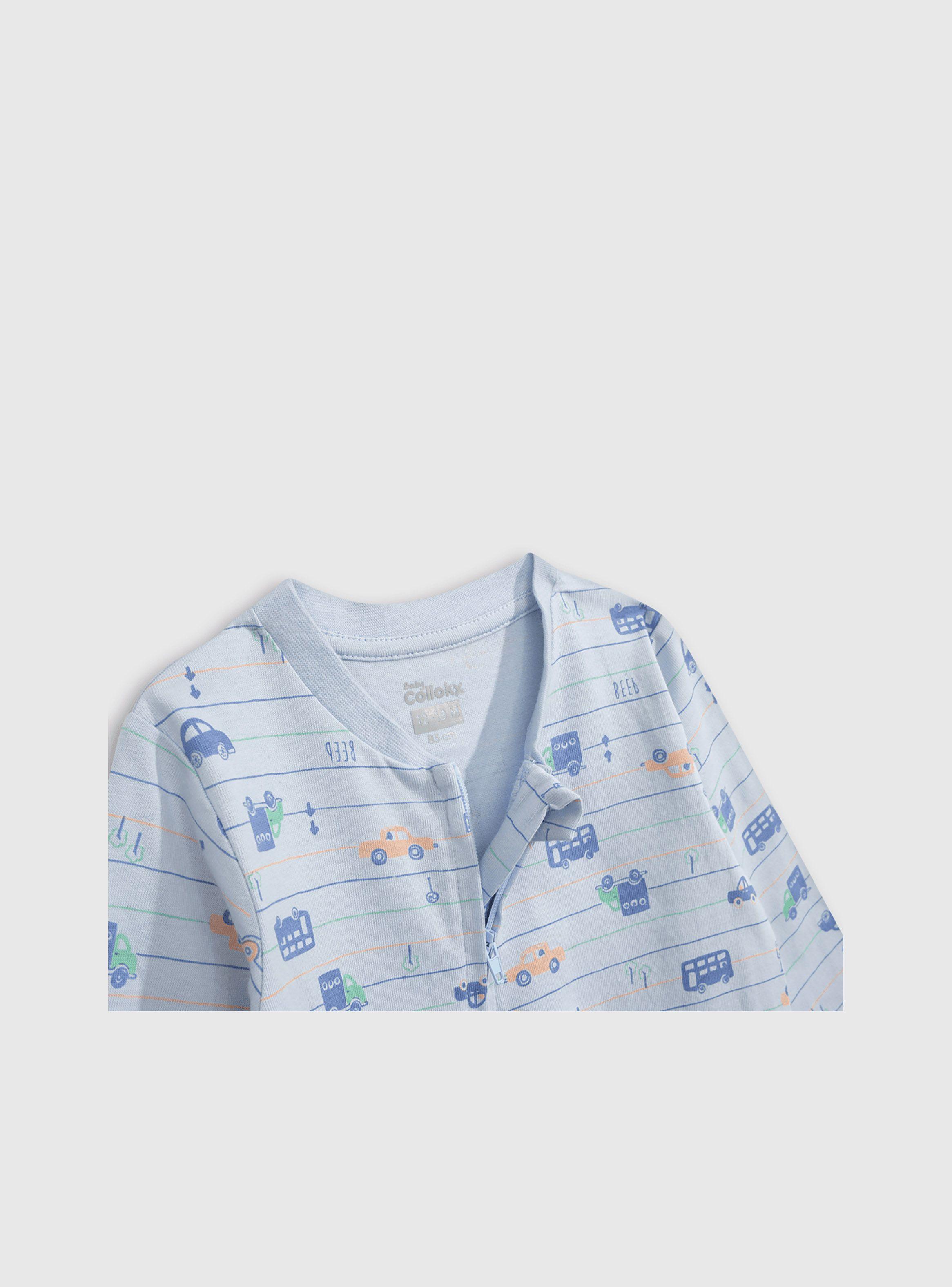 Pijama Niño Celeste 54257 Colloky-2