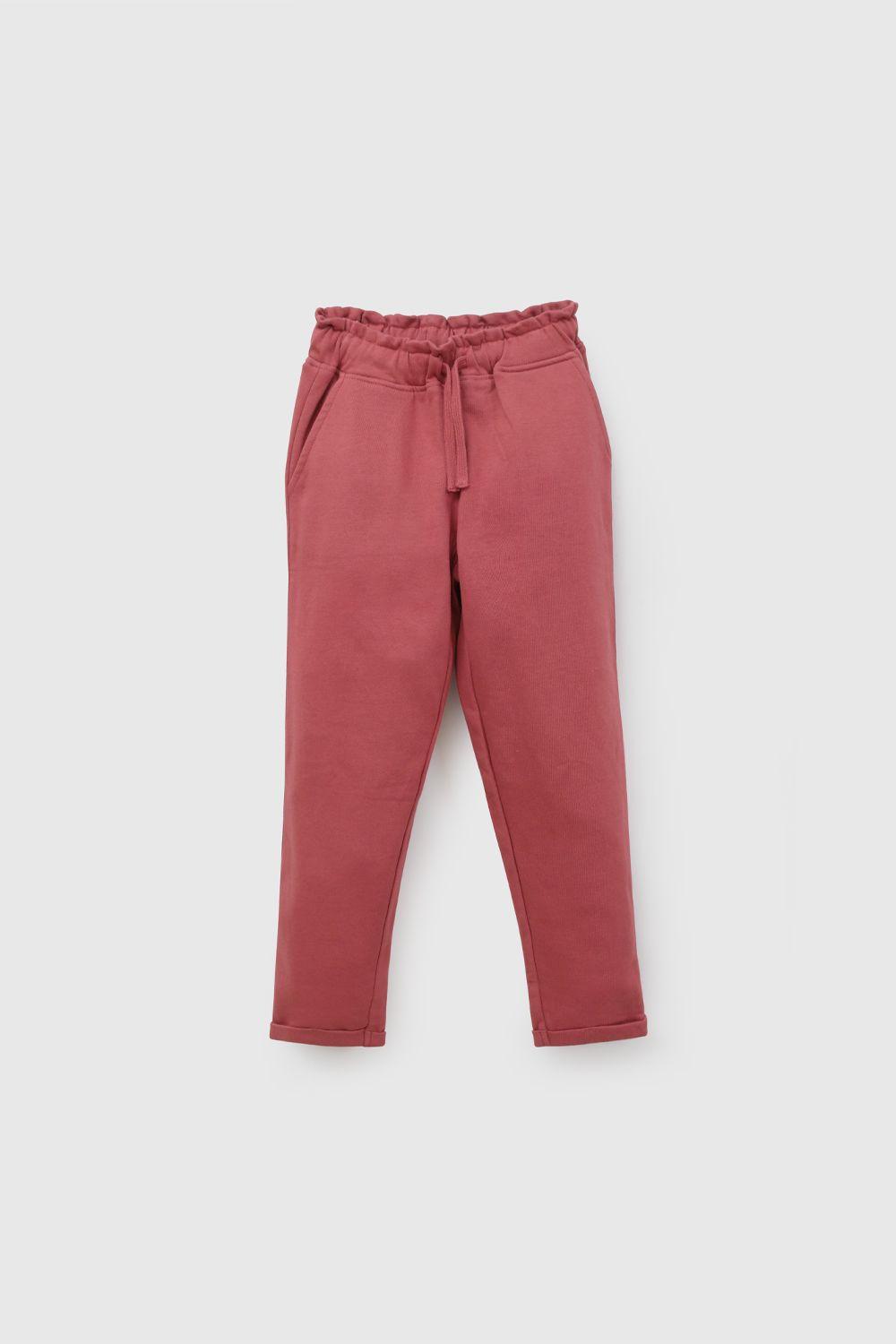 Pantalón Buzo Rojo Niña 7582 Colloky-0